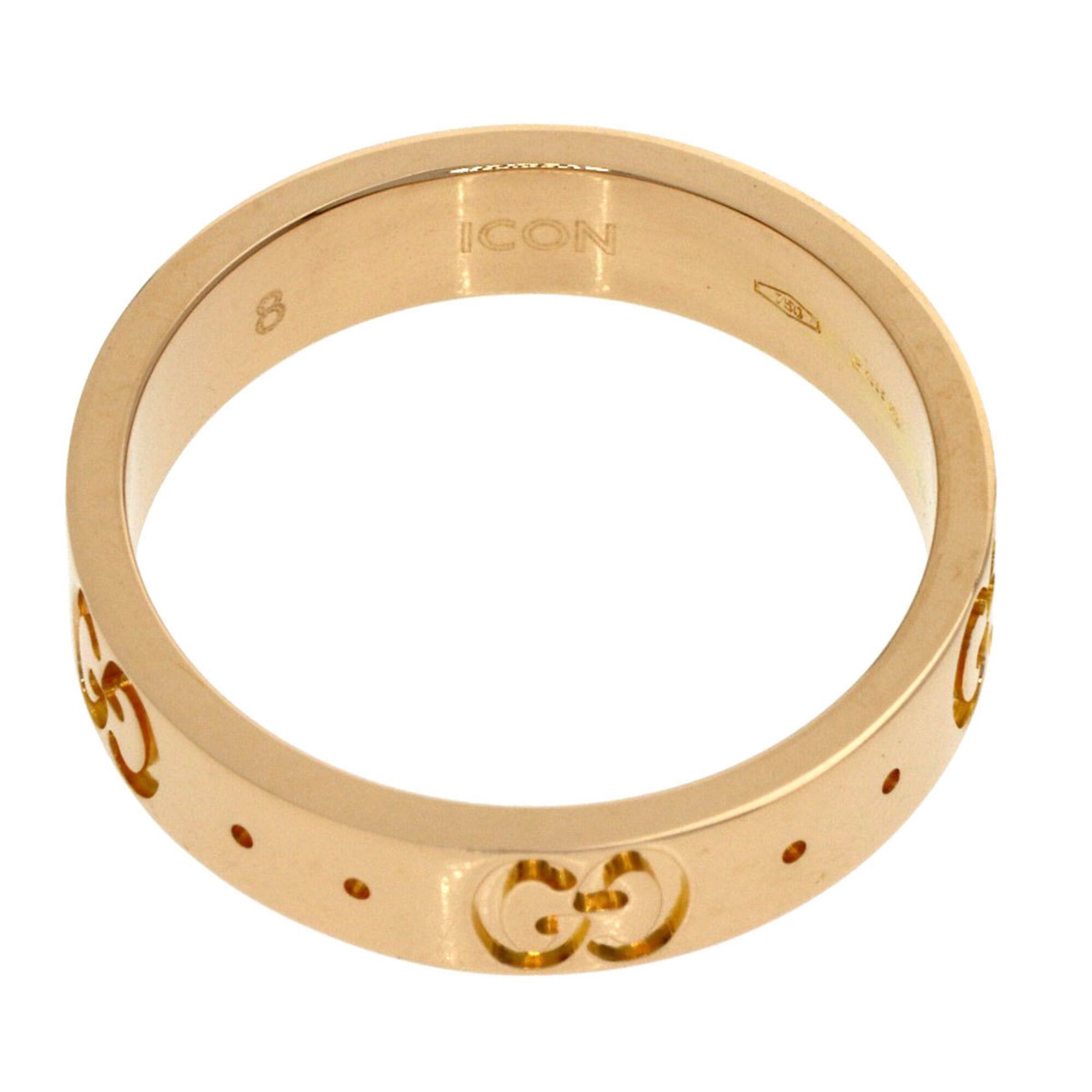 Gucci Gucci Icon #8 Ring, 18K Pink Gold, Women's GUCCI Size ONE SIZE - 4 Thumbnail