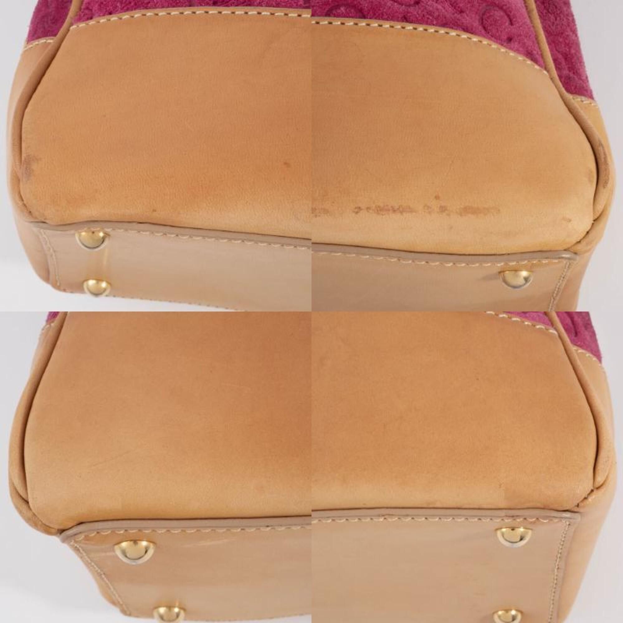 Celine Celine Bag C Macadam Suede Handbag MC00/2 Purple Camel Size ONE SIZE - 20 Thumbnail