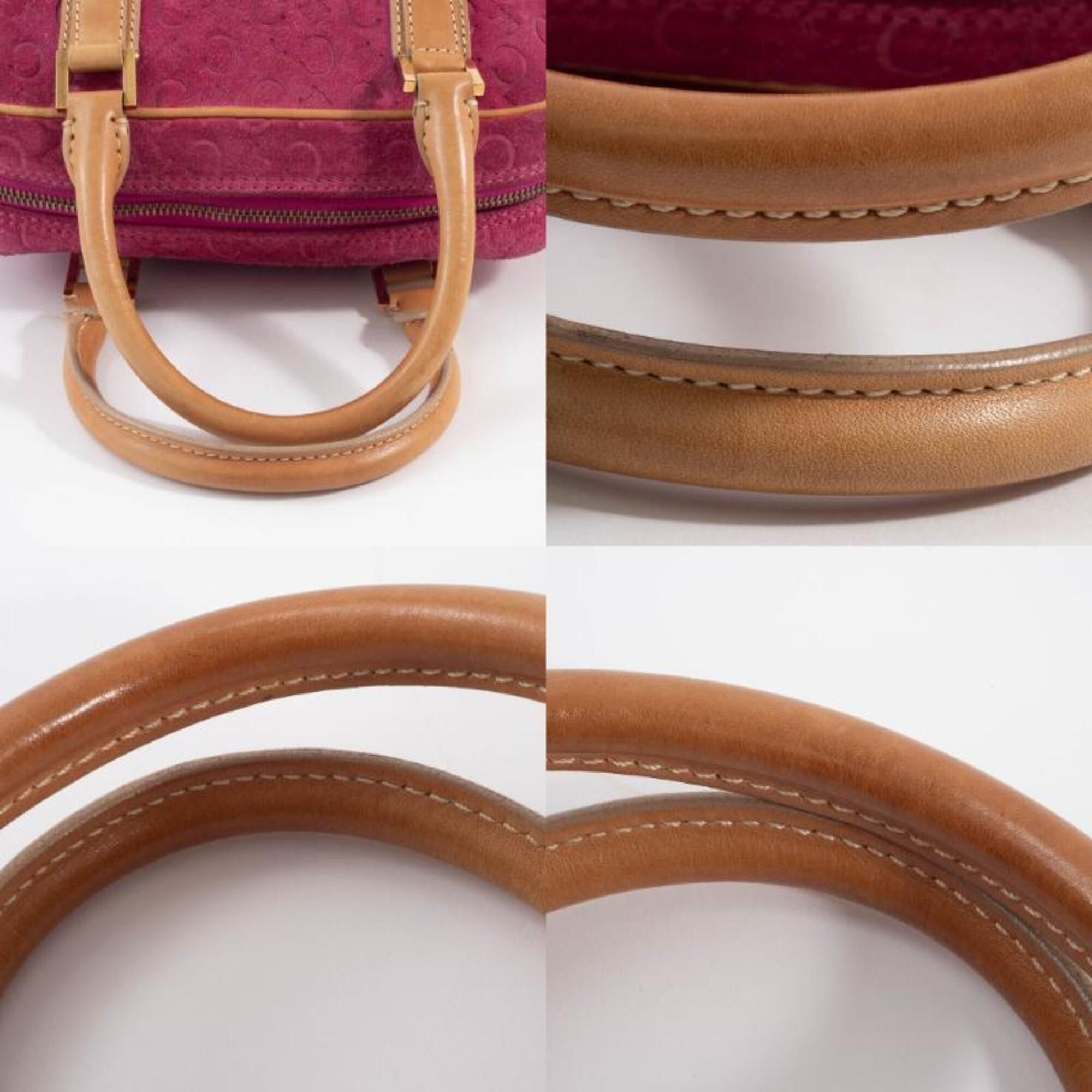 Celine Celine Bag C Macadam Suede Handbag MC00/2 Purple Camel Size ONE SIZE - 16 Thumbnail