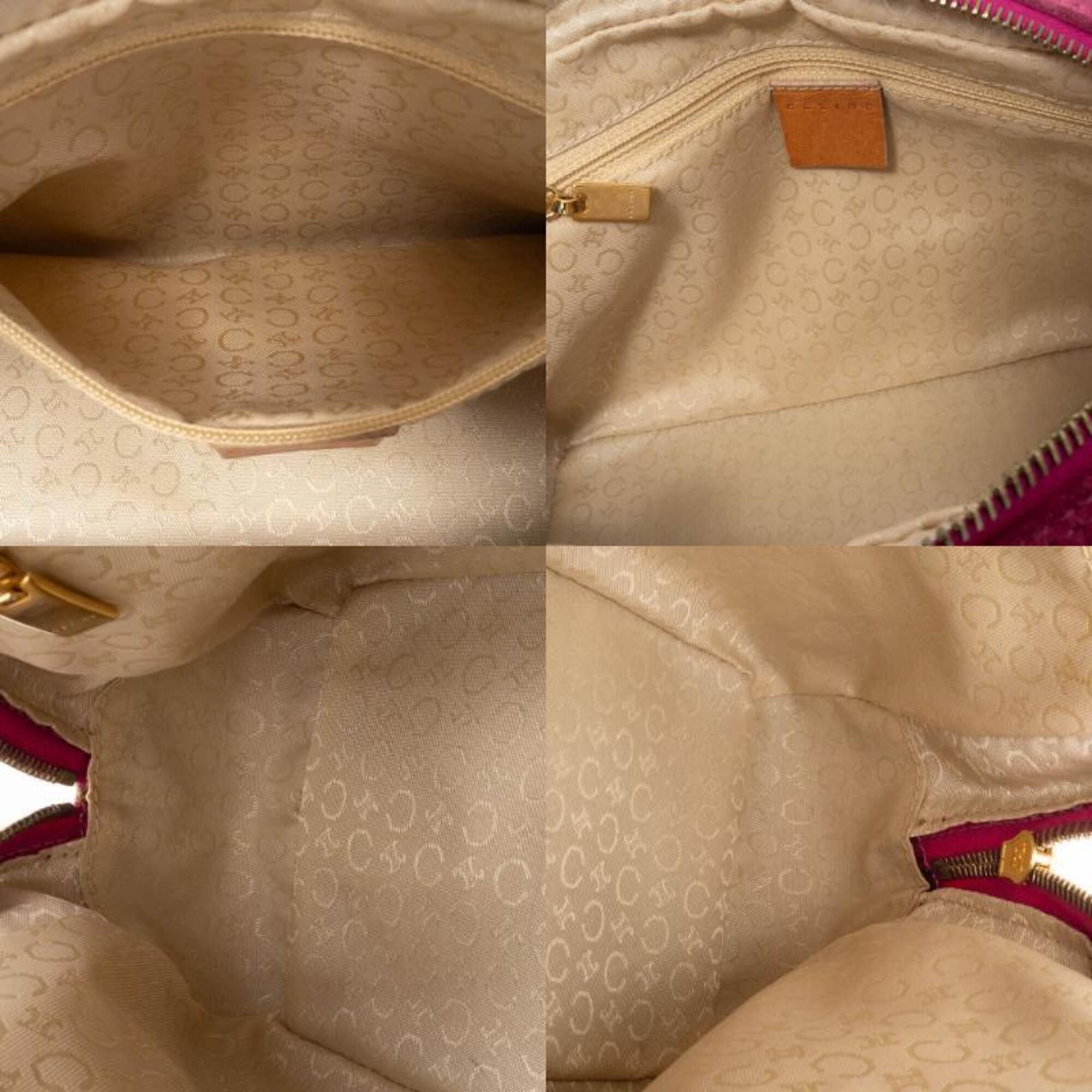 Celine Celine Bag C Macadam Suede Handbag MC00/2 Purple Camel Size ONE SIZE - 14 Thumbnail
