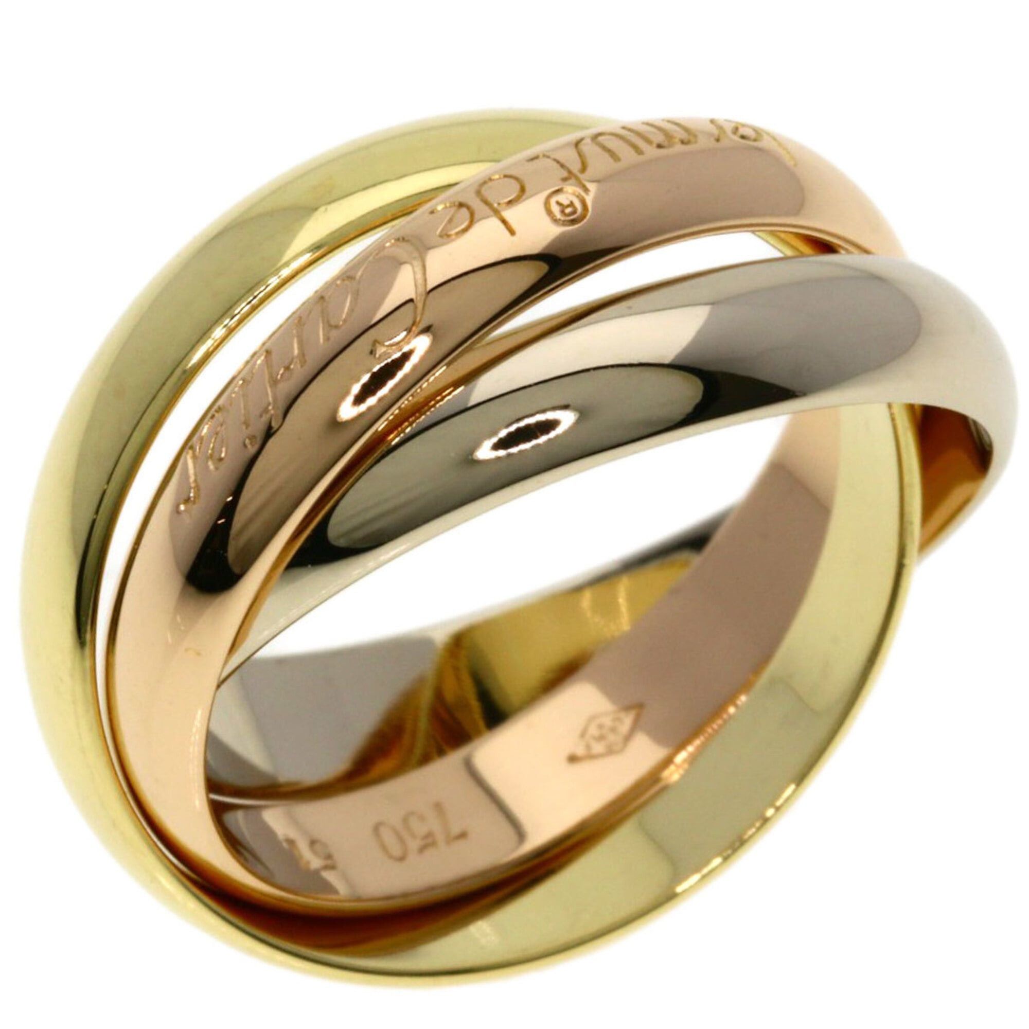 Cartier Cartier Trinity #51 Ring - 18K Yellow Gold/18K White Pink Gold Women's CARTIER Size ONE SIZE - 2 Thumbnail