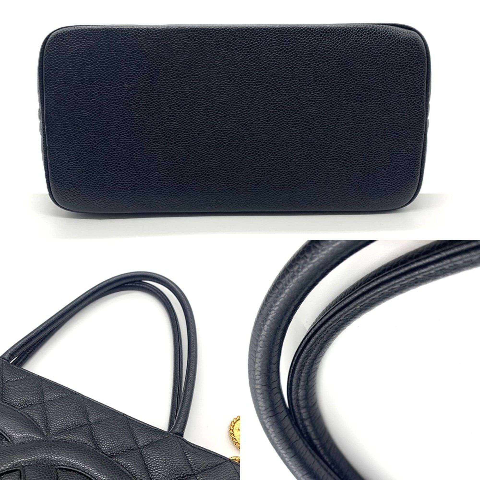 Chanel Chanel Reissue Tote Bag A01804 Caviar Leather Black Women's CHANEL Size ONE SIZE - 4 Thumbnail