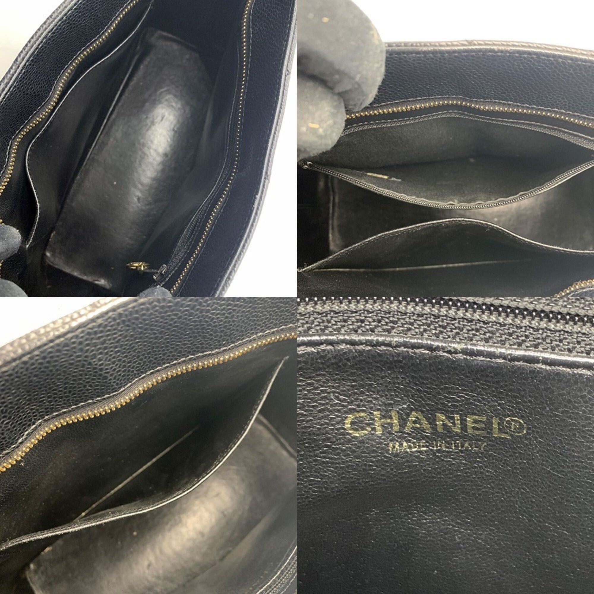 Chanel Chanel Reissue Tote Bag A01804 Caviar Leather Black Women's CHANEL Size ONE SIZE - 6 Thumbnail