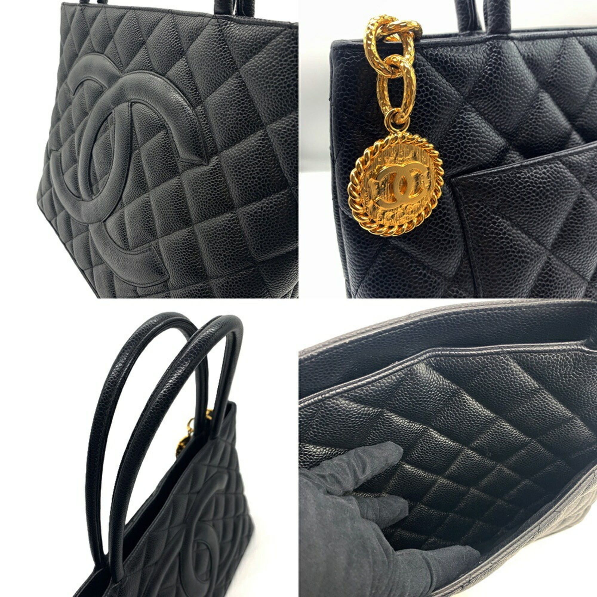 Chanel Chanel Reissue Tote Bag A01804 Caviar Leather Black Women's CHANEL Size ONE SIZE - 5 Thumbnail