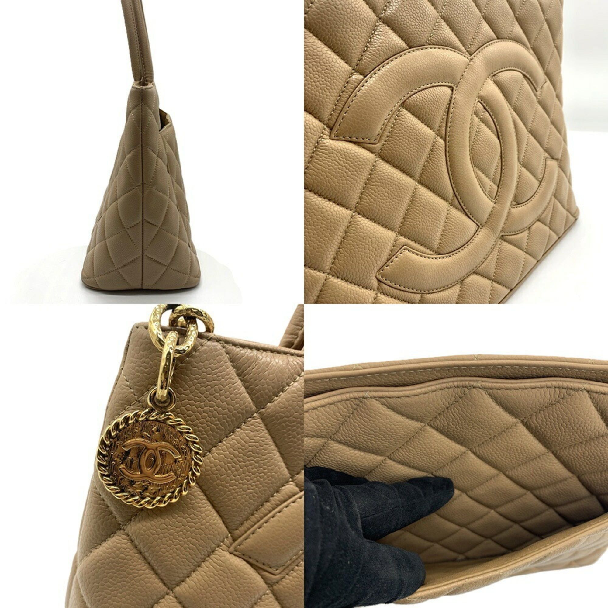 Chanel Chanel Reissue Tote Bag, Shoulder Caviar Leather, Beige. Size ONE SIZE - 5 Thumbnail