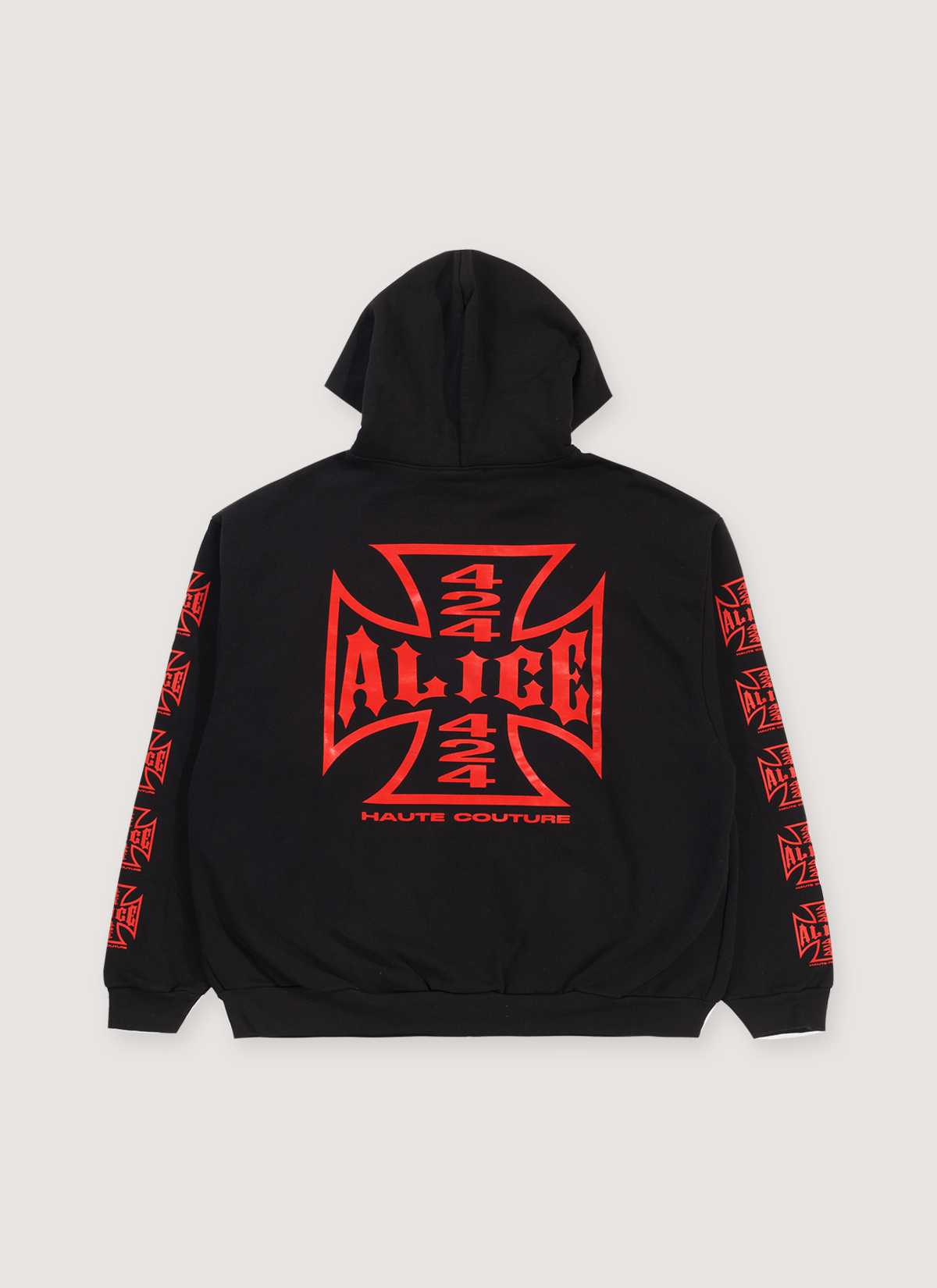Alice Hollywood 424 Haute Couture Zip Up Sweatshirt Black Size US XL / EU 56 / 4 - 2 Thumbnail