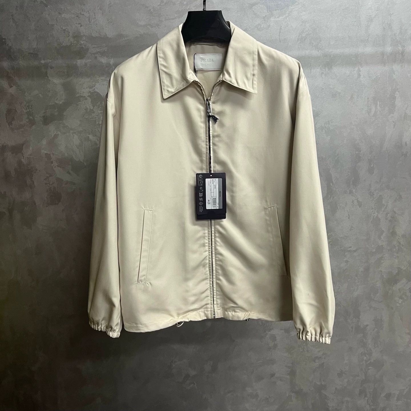 Prada Prada Beige Zip-Up Light Jacket XS Size US XS / EU 42 / 0 - 2 Thumbnail