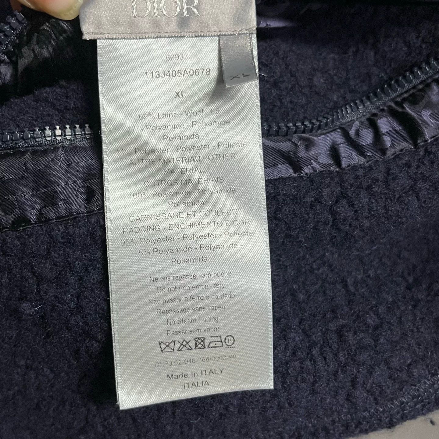 Dior Dior Reversible Oblique Fleece Jacket XL Size US XL / EU 56 / 4 - 6 Thumbnail