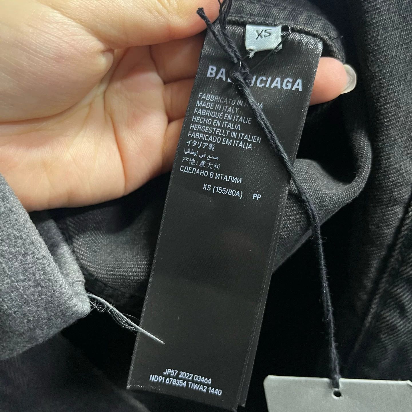 Balenciaga Balenciaga Spray Logo Denim Jacket XS Size US XS / EU 42 / 0 - 4 Thumbnail