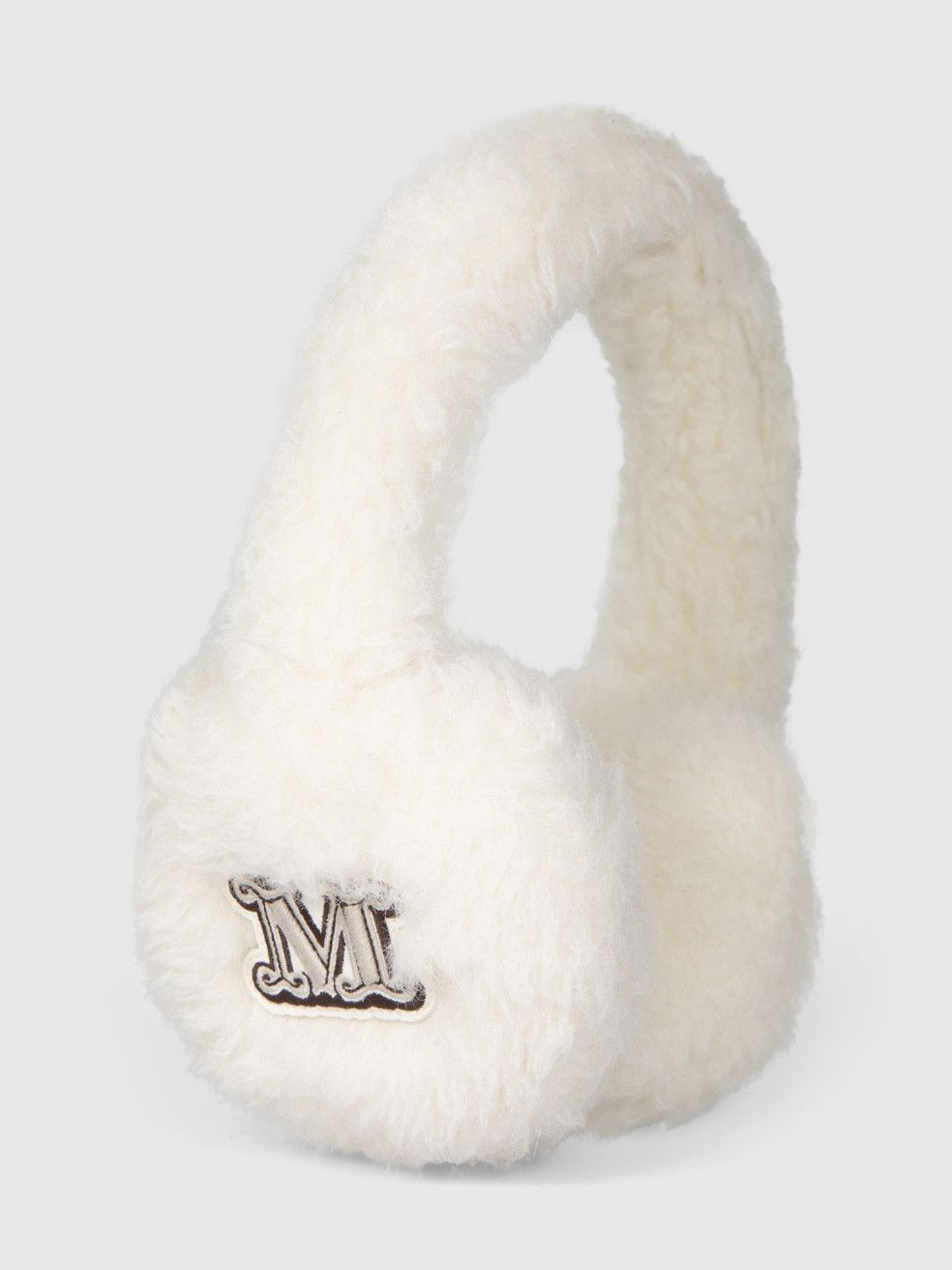 Max Mara White Logo Detail Earmuffs Size ONE SIZE - 2 Thumbnail