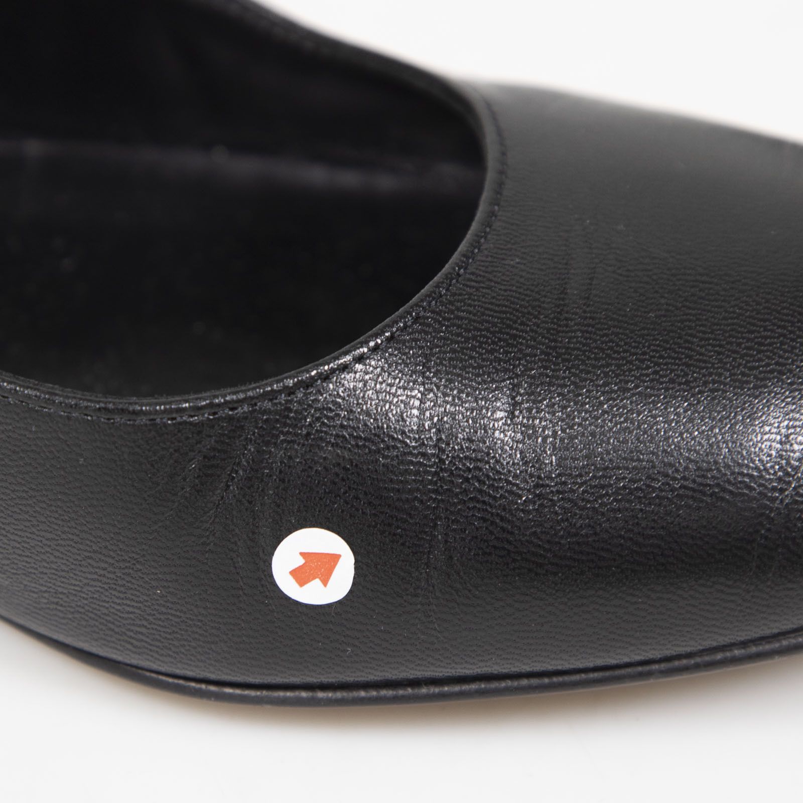 Hermes Black Leather Jane Ballet Flats Size US 7 / IT 37 - 12 Thumbnail