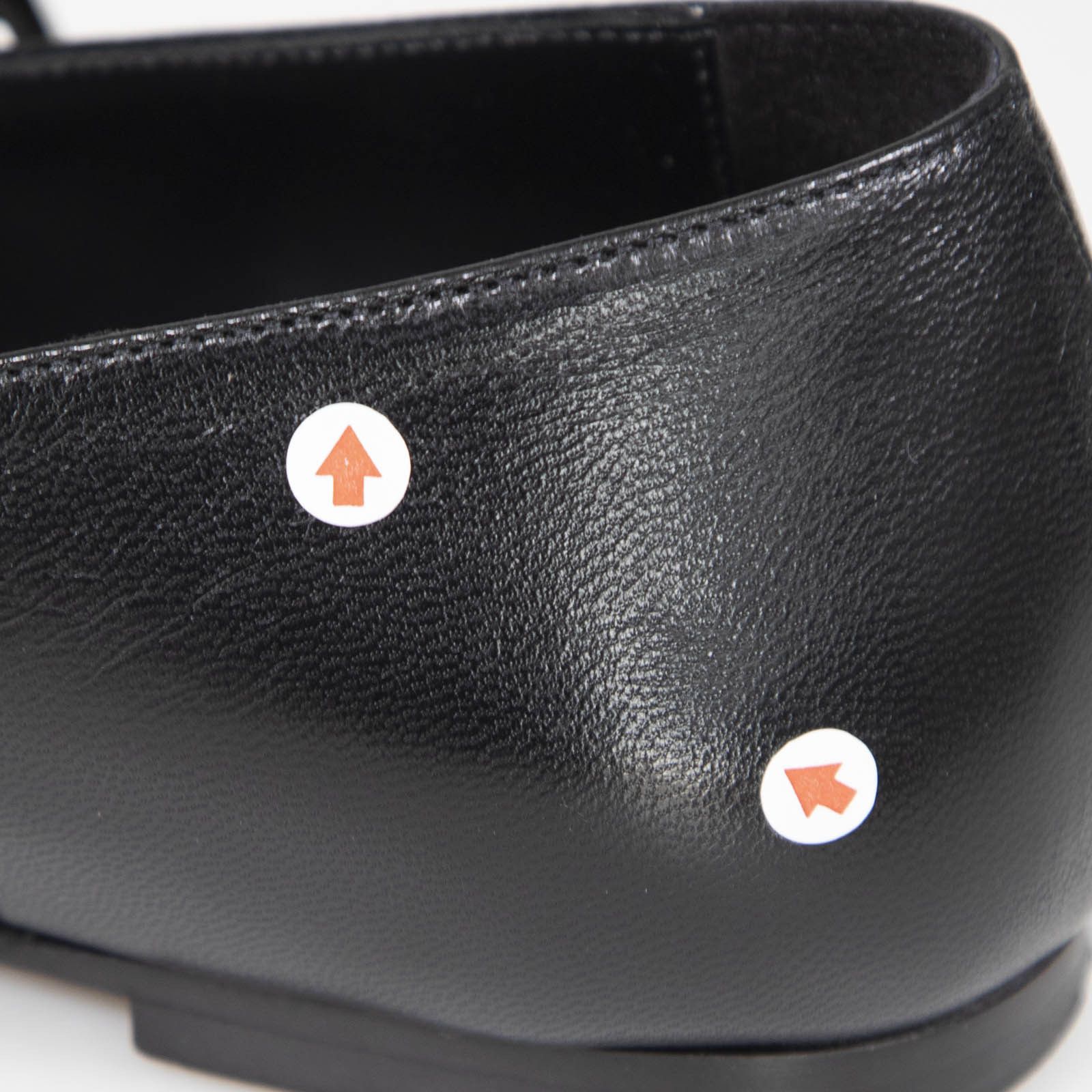 Hermes Black Leather Jane Ballet Flats Size US 7 / IT 37 - 15 Thumbnail