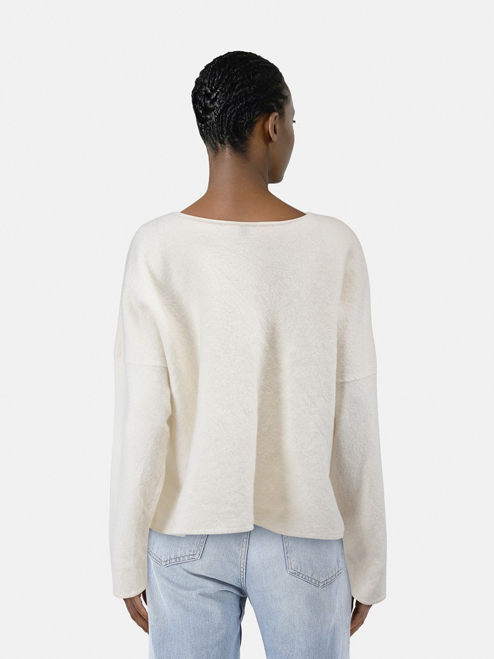 Toteme Ecru Felted Merino Knit Top Size M / US 6-8 / IT 42-44 - 2 Thumbnail