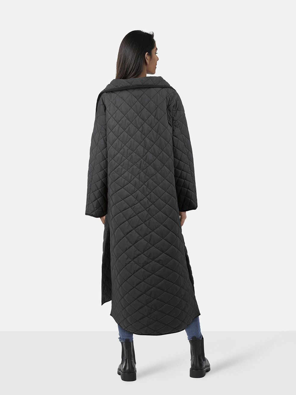 Toteme Black Signature Quilted Coat Size L / US 10 / IT 46 - 2 Thumbnail