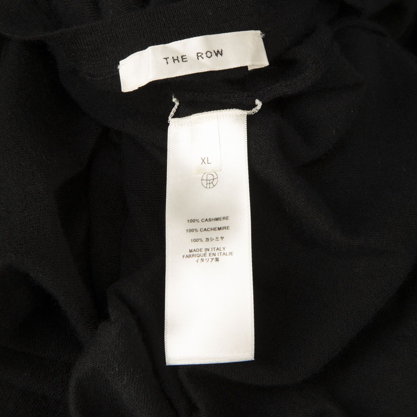 The Row Black Cashmere Mid Sleeve Dress Size XL / US 12-14 / IT 48-50 - 4 Thumbnail