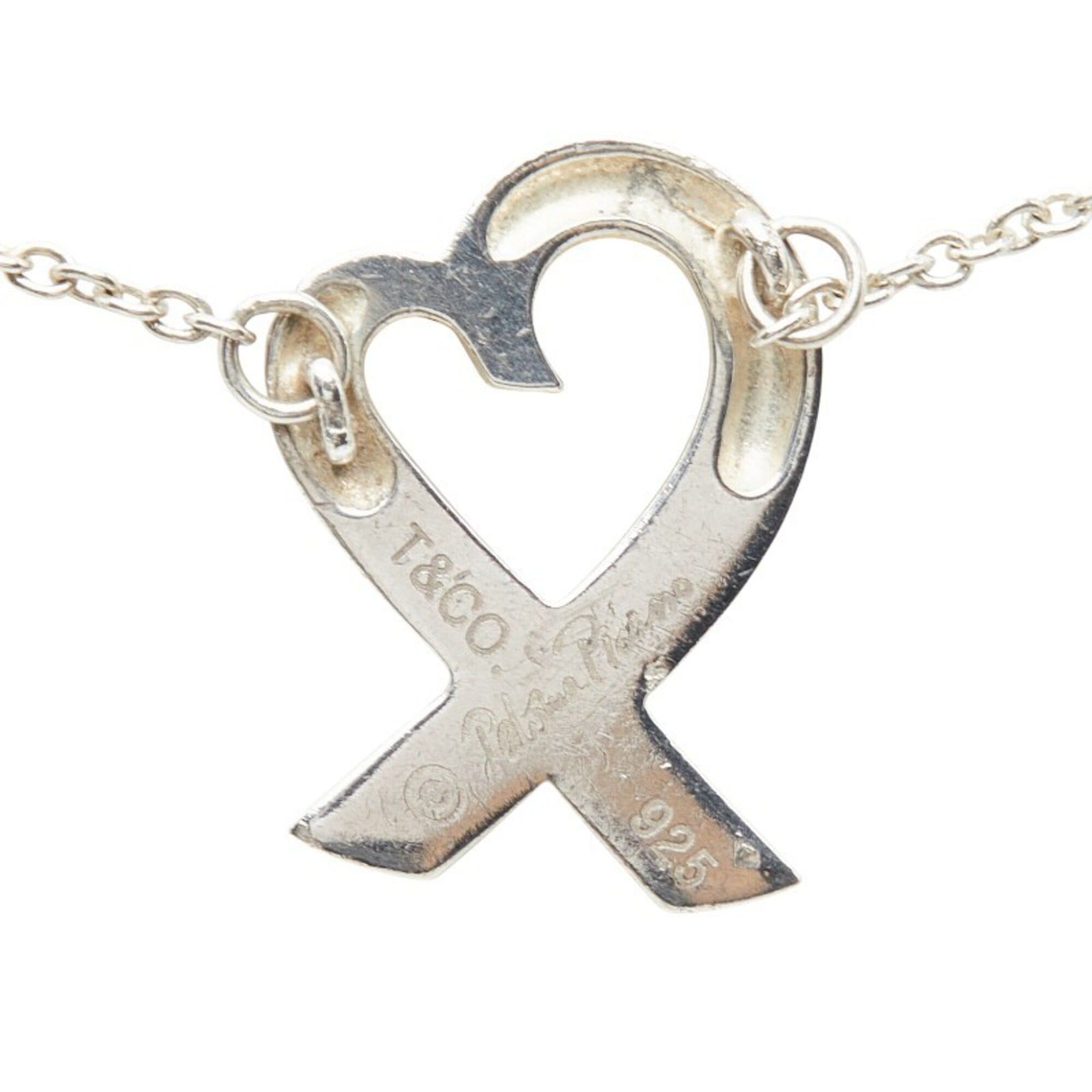 Tiffany & Co. Tiffany & Co. Paloma Picasso Loving Heart Chain Pendant Necklace, SV925 Silver, Women's. Size ONE SIZE - 4 Thumbnail