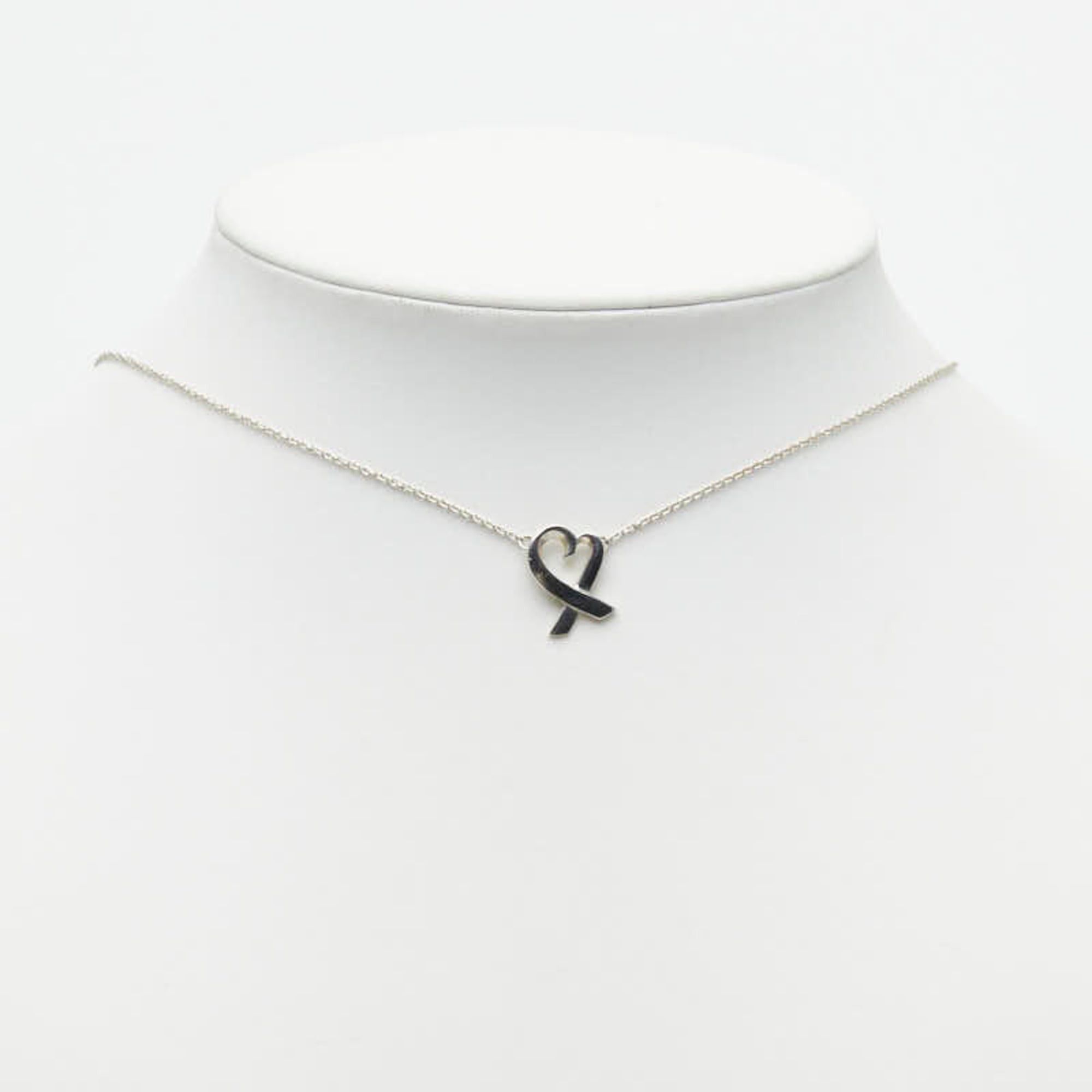 Tiffany & Co. Tiffany & Co. Paloma Picasso Loving Heart Chain Pendant Necklace, SV925 Silver, Women's. Size ONE SIZE - 6 Thumbnail