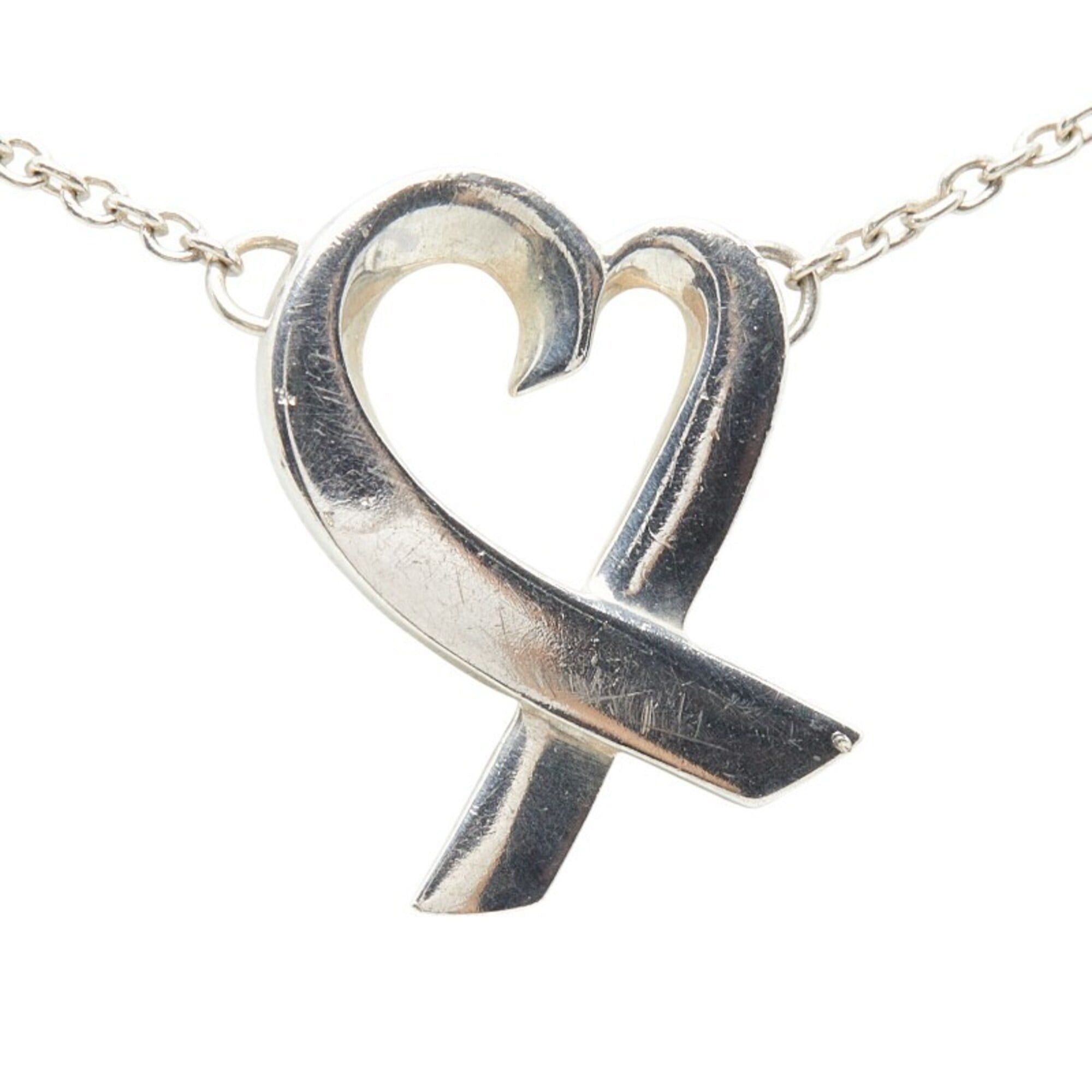 Tiffany & Co. Tiffany & Co. Paloma Picasso Loving Heart Chain Pendant Necklace, SV925 Silver, Women's. Size ONE SIZE - 3 Thumbnail
