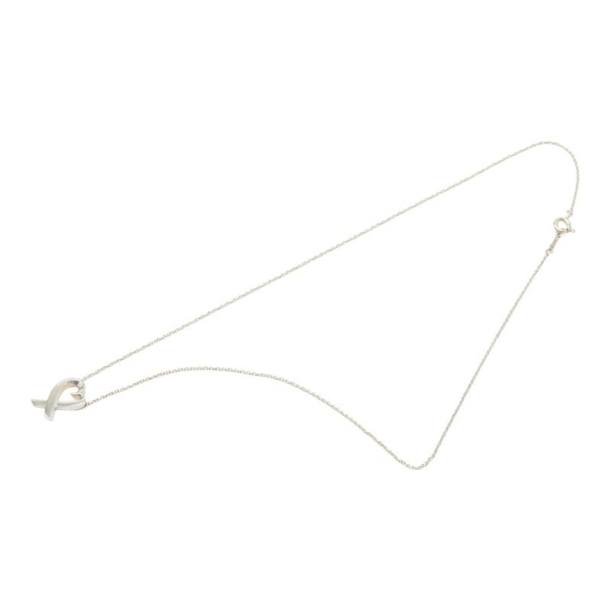 Tiffany & Co. Tiffany & Co. Paloma Picasso Loving Heart Chain Pendant Necklace, SV925 Silver, Women's. Size ONE SIZE - 2 Thumbnail