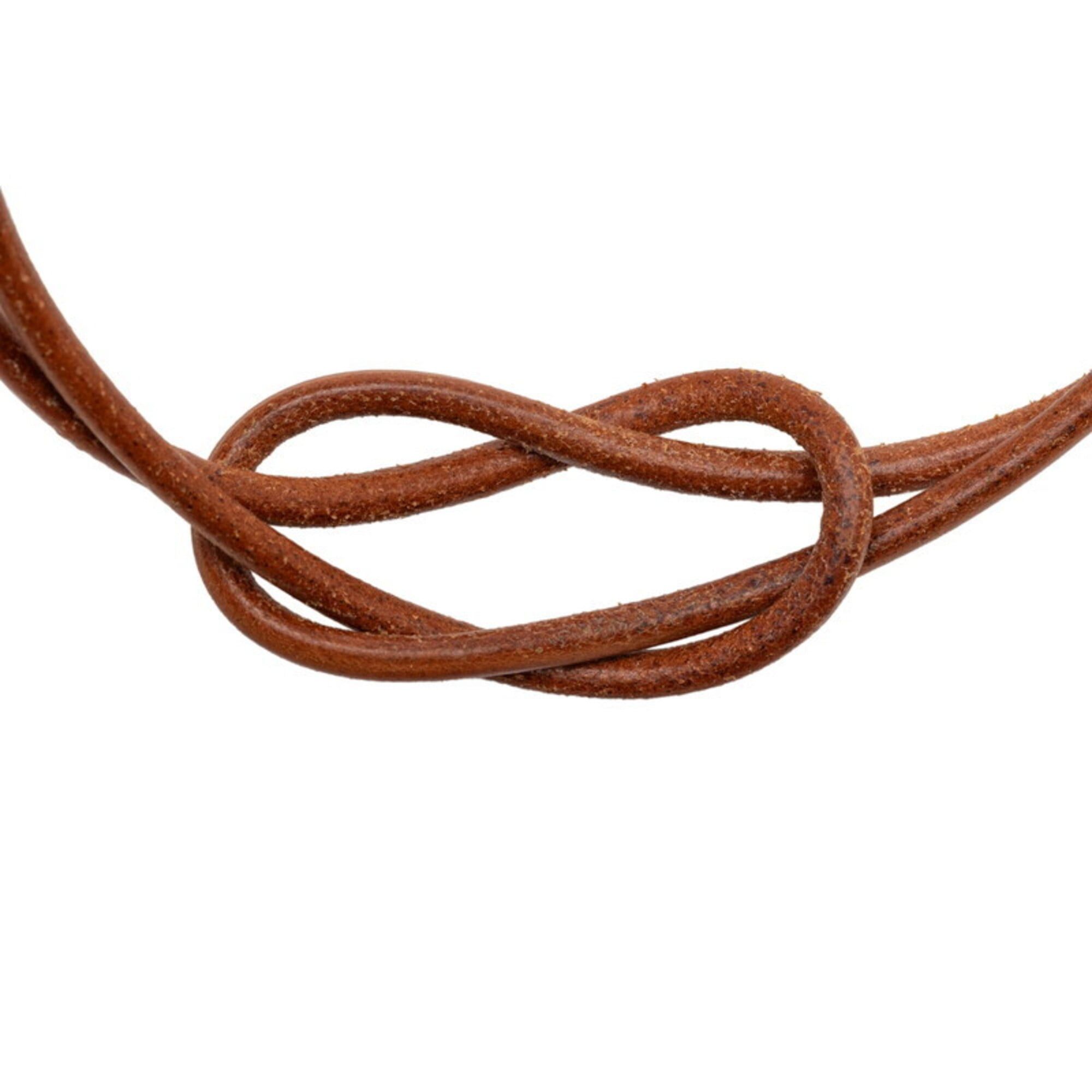 Hermes Hermes Herculeed Choker, Brown Leather with Gold Hardware, Women's Size ONE SIZE - 2 Thumbnail