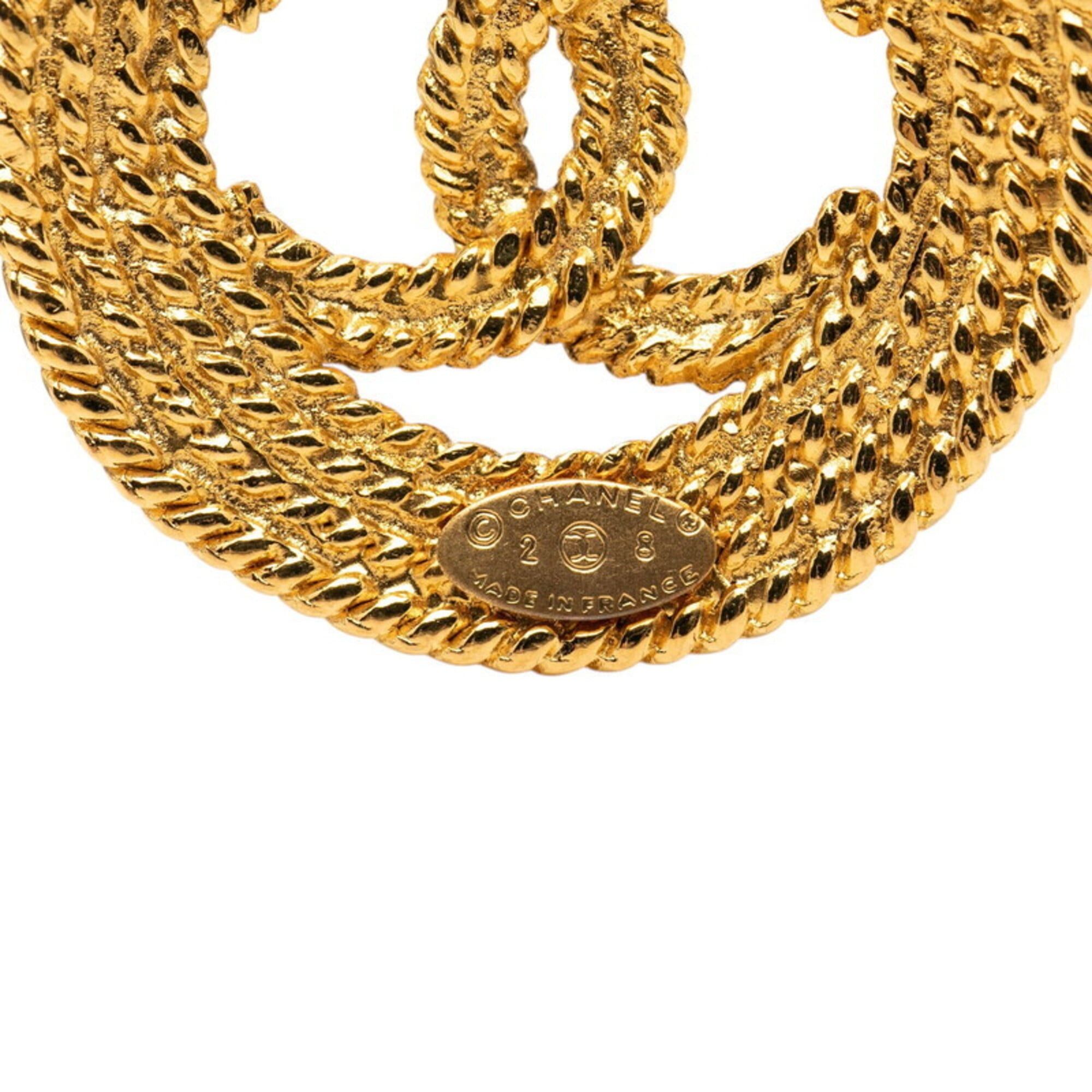 Chanel Chanel Coco Mark Vintage Brooch, Gold Plated, Women's CHANEL Size ONE SIZE - 3 Thumbnail