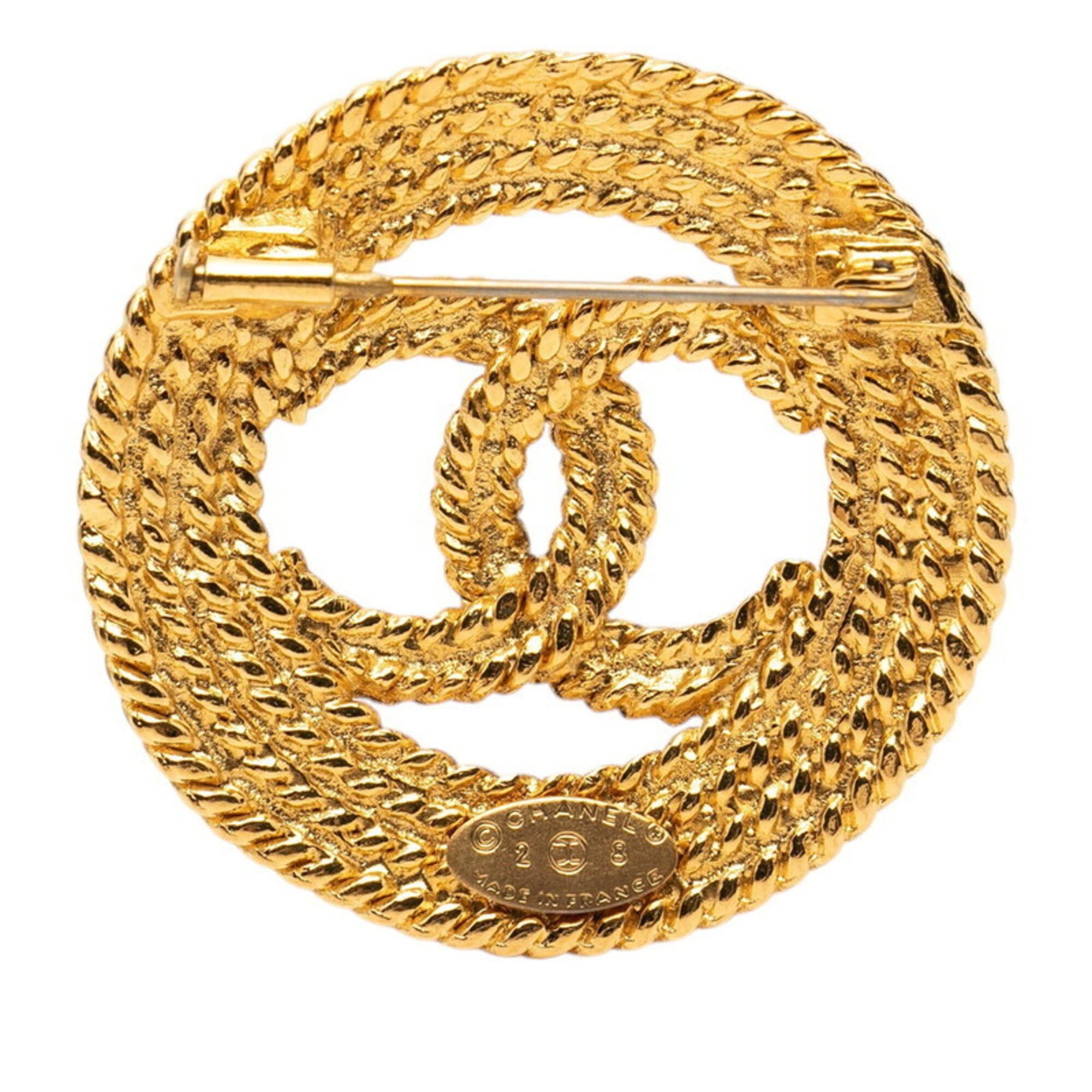 Chanel Chanel Coco Mark Vintage Brooch, Gold Plated, Women's CHANEL Size ONE SIZE - 2 Thumbnail