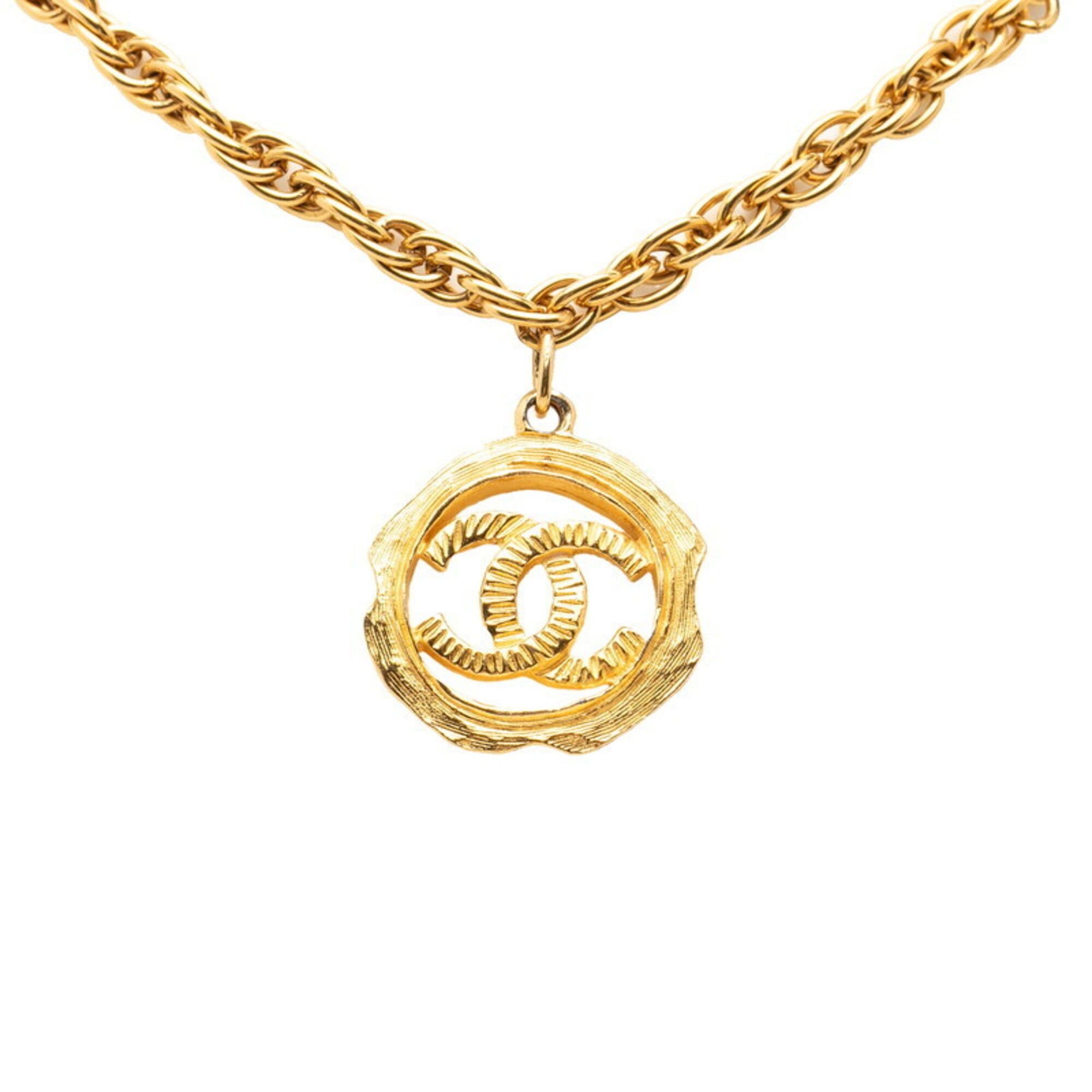 Chanel Chanel Coco Mark Necklace, Gold Plated, Women's CHANEL Size ONE SIZE - 2 Thumbnail