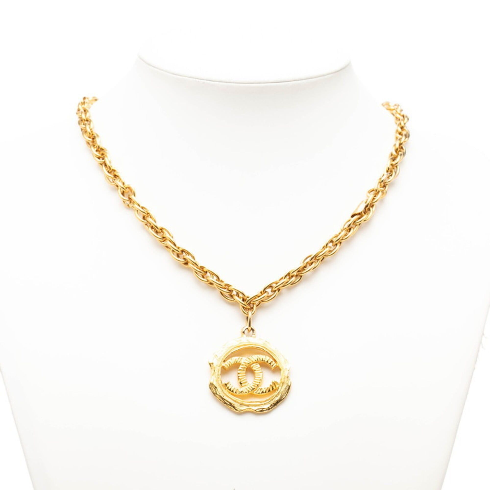 Chanel Chanel Coco Mark Necklace, Gold Plated, Women's CHANEL Size ONE SIZE - 6 Thumbnail