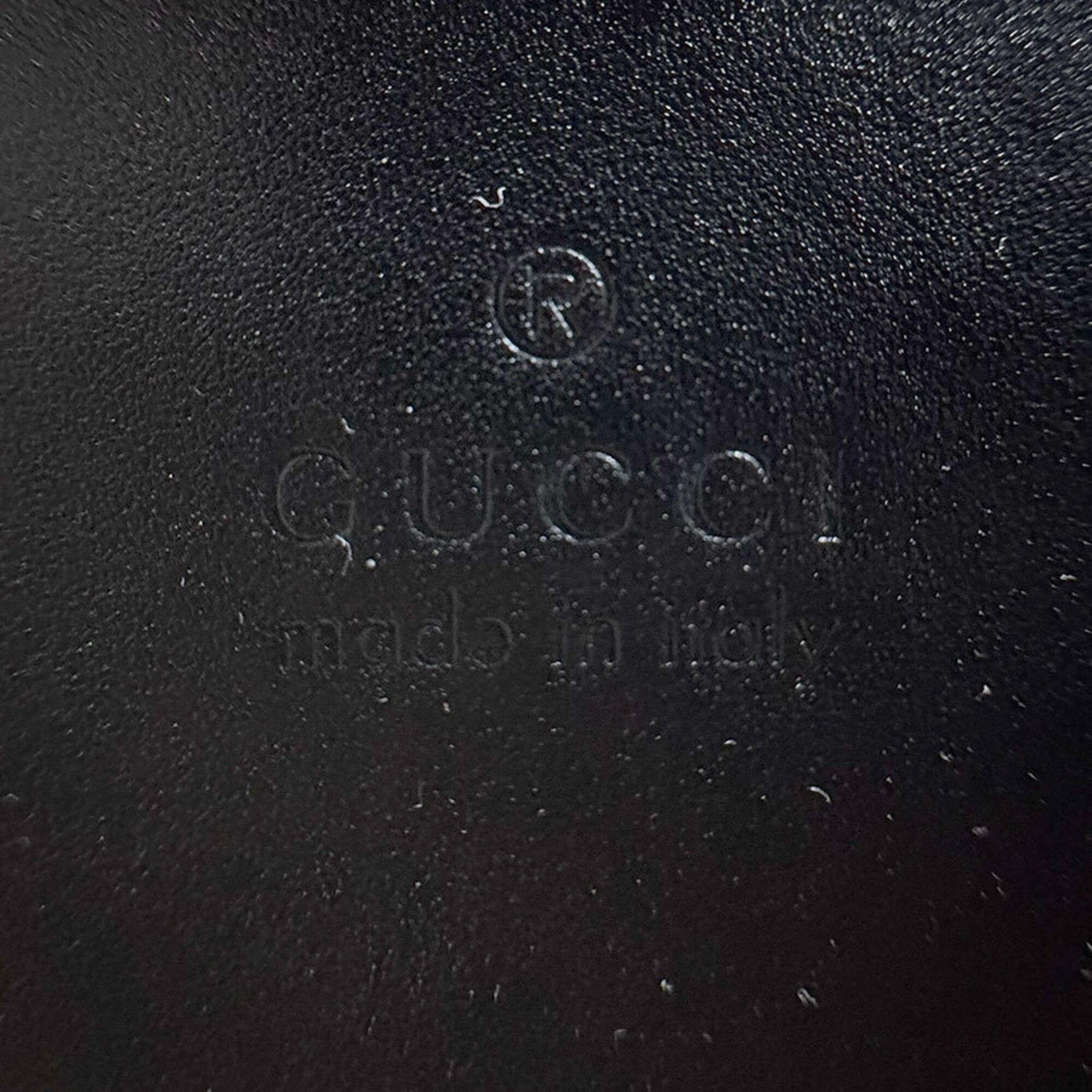 Gucci Gucci shoulder bag, handbag, backpack, bamboo leather, black and gold, women's, free shipping, z9430 Size ONE SIZE - 12 Thumbnail