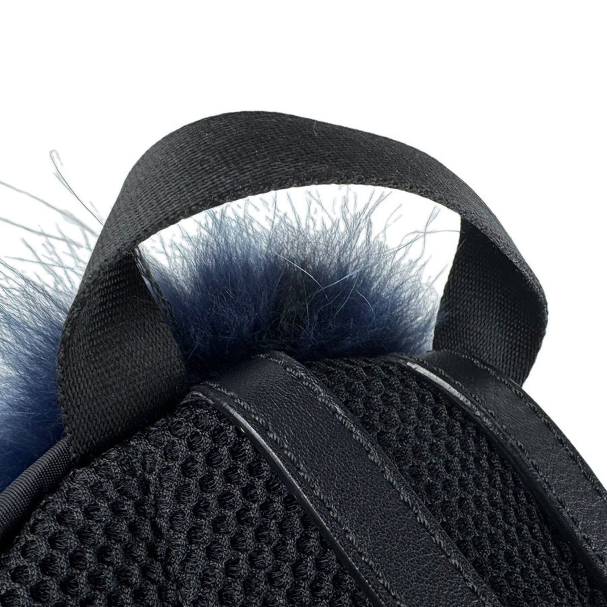 Fendi Fendi ZAINO MINI Backpack, Nylon, Fur, Black/Silver, Women's, 8BZ038-48Z, Free Shipping, z9473 Size ONE SIZE - 10 Thumbnail