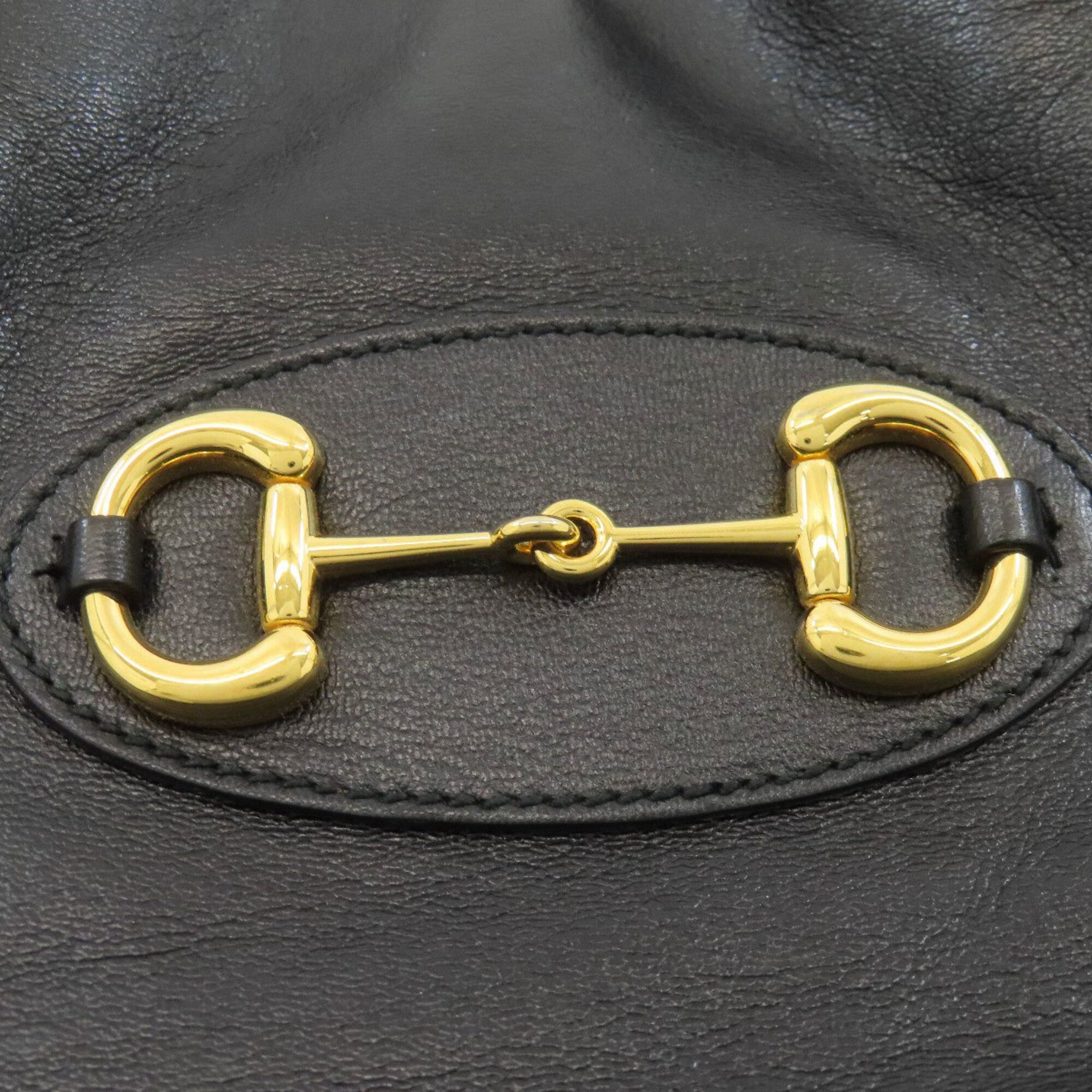 Gucci Gucci 623694 Horsebit Tote Bag Leather Women's GUCCI Size ONE SIZE - 17 Thumbnail
