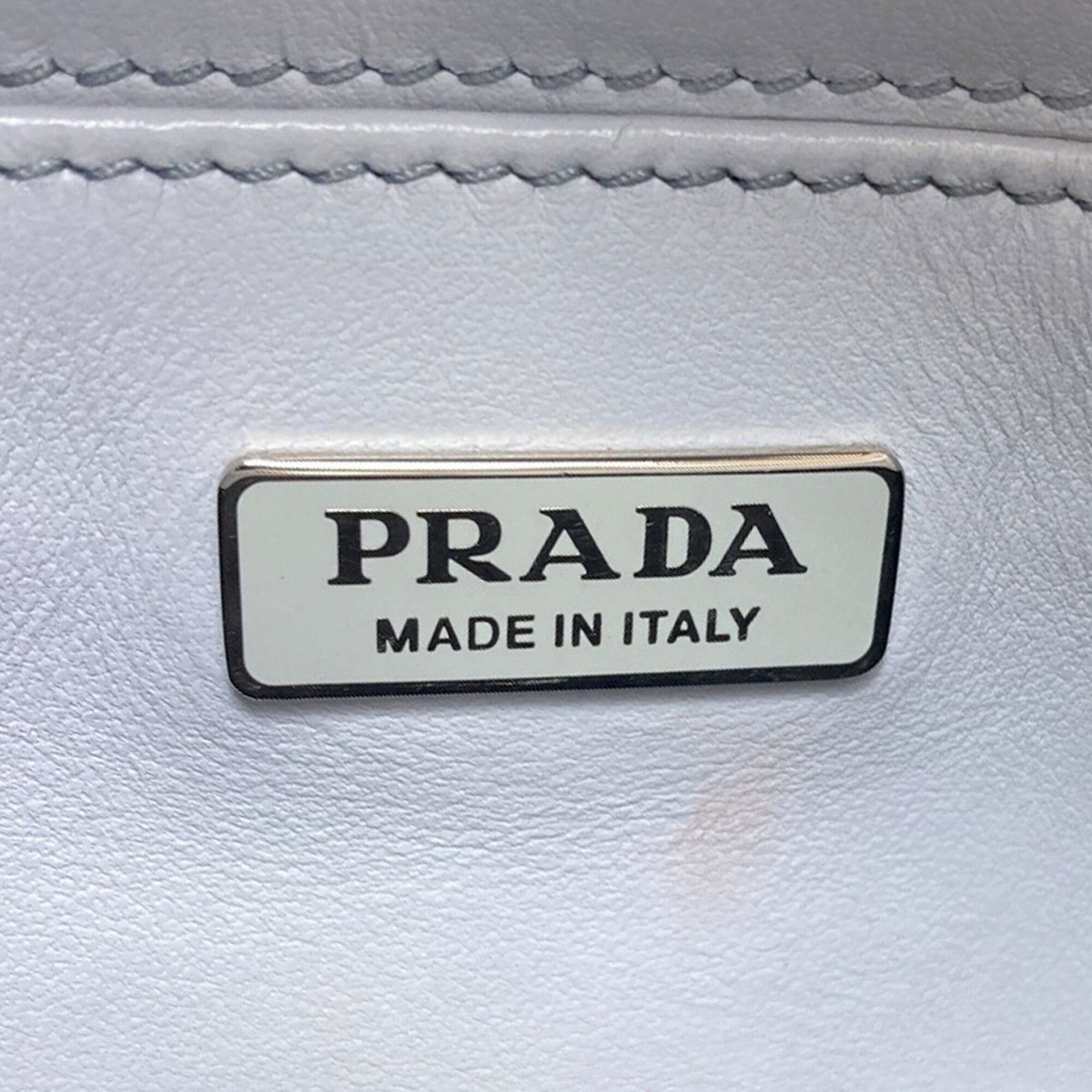 Prada Prada Cleo One-Shoulder Bag, Calfskin, Women's PRADA Size ONE SIZE - 9 Thumbnail