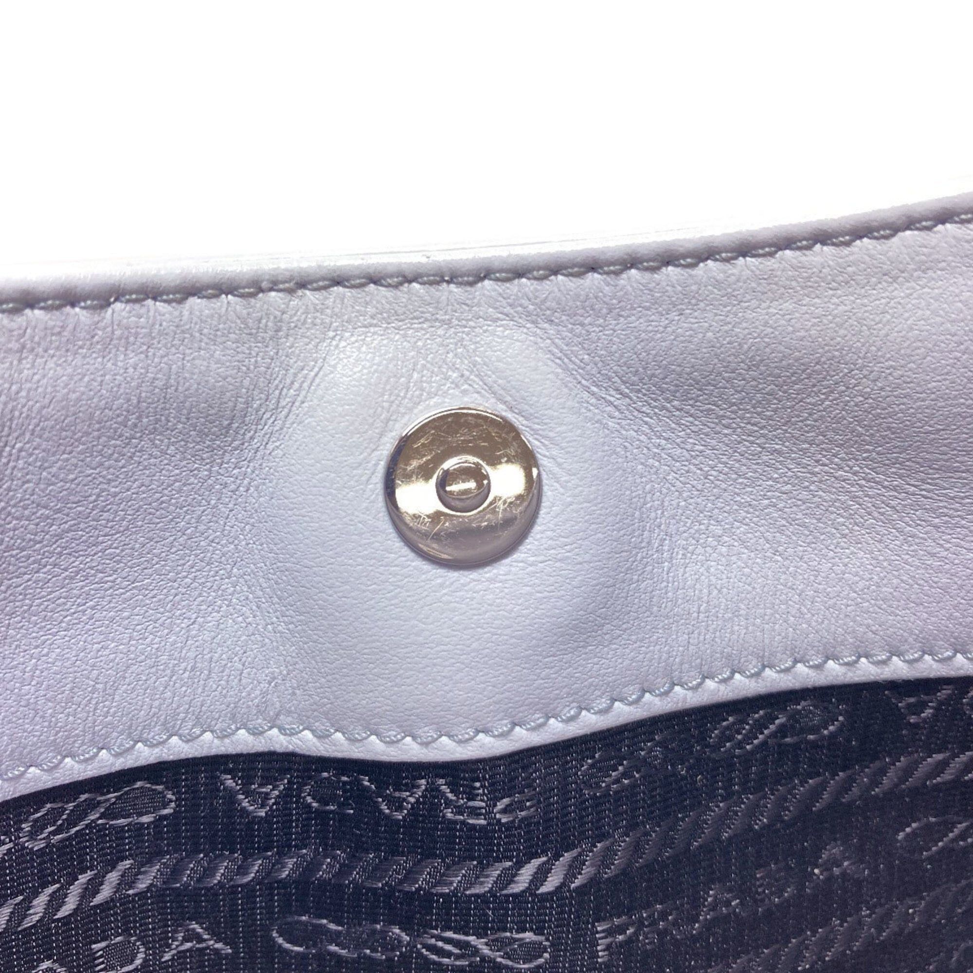 Prada Prada Cleo One-Shoulder Bag, Calfskin, Women's PRADA Size ONE SIZE - 12 Thumbnail