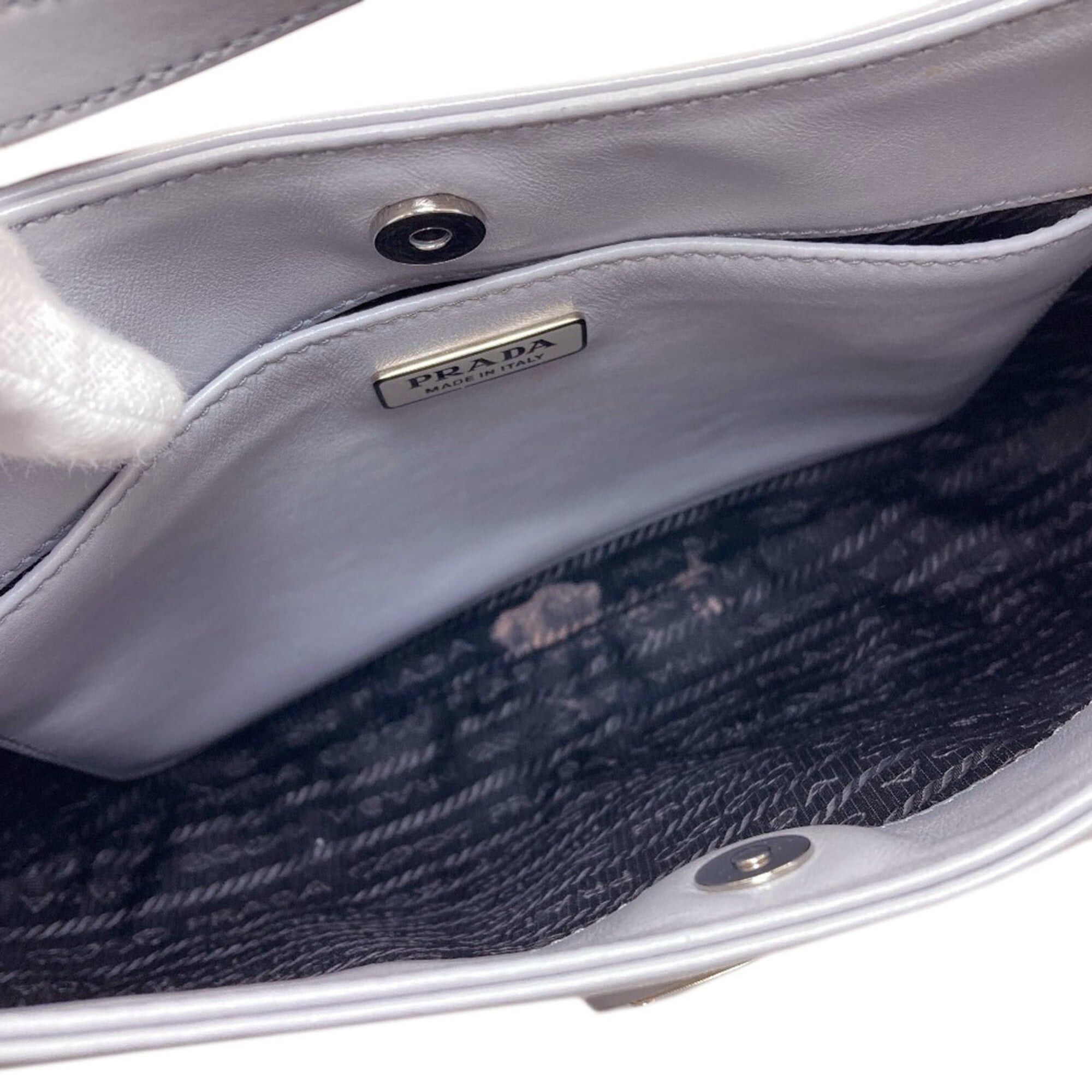 Prada Prada Cleo One-Shoulder Bag, Calfskin, Women's PRADA Size ONE SIZE - 5 Thumbnail