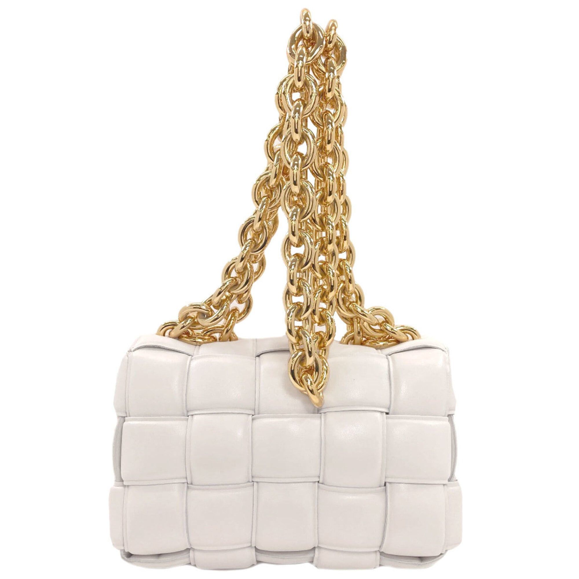 Bottega Veneta Bottega Veneta Chain Cassette Maxi Intrecciato Handbag, Calfskin, Women's. Size ONE SIZE - 2 Thumbnail