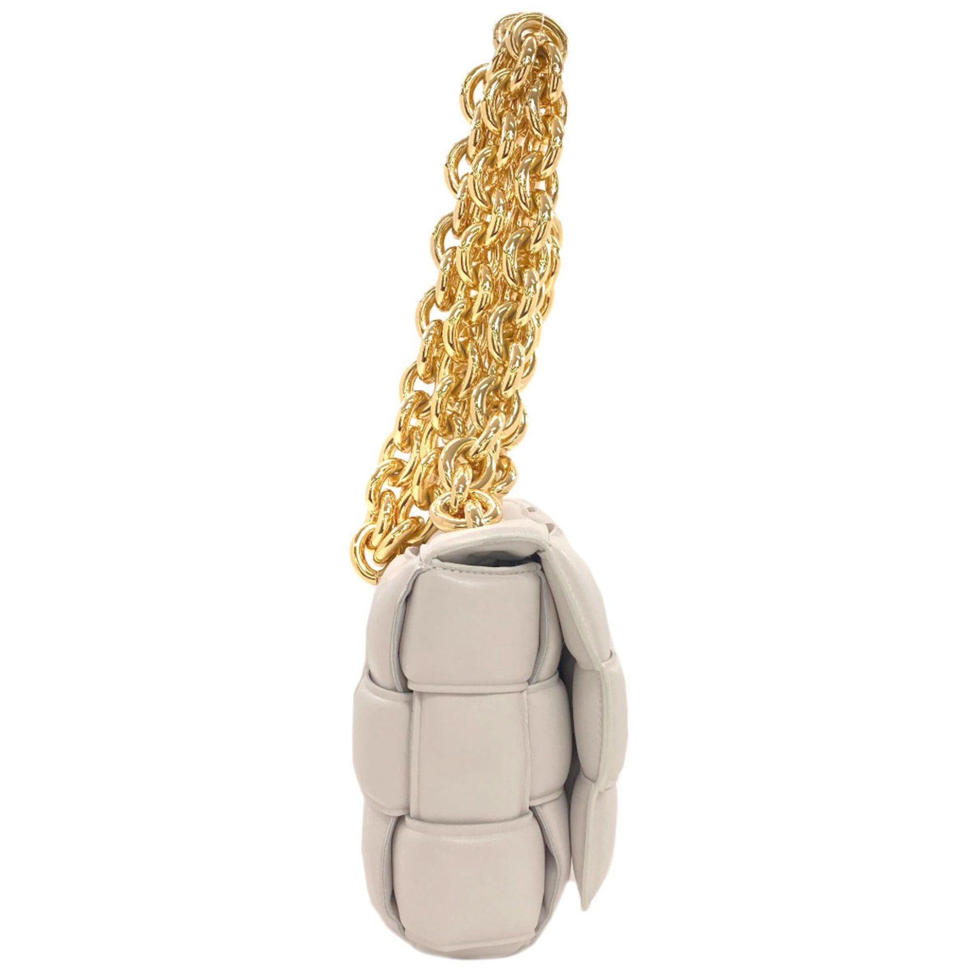 Bottega Veneta Bottega Veneta Chain Cassette Maxi Intrecciato Handbag, Calfskin, Women's. Size ONE SIZE - 3 Thumbnail