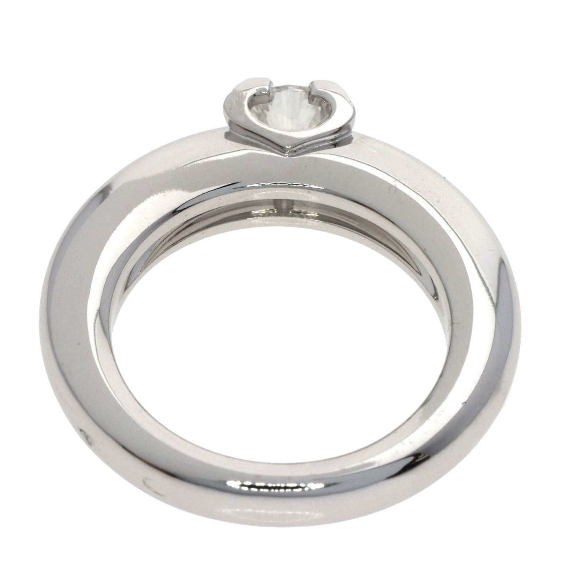 Cartier Cartier C de Diamond Ring #45, 18K White Gold, Women's. Size ONE SIZE - 4 Thumbnail