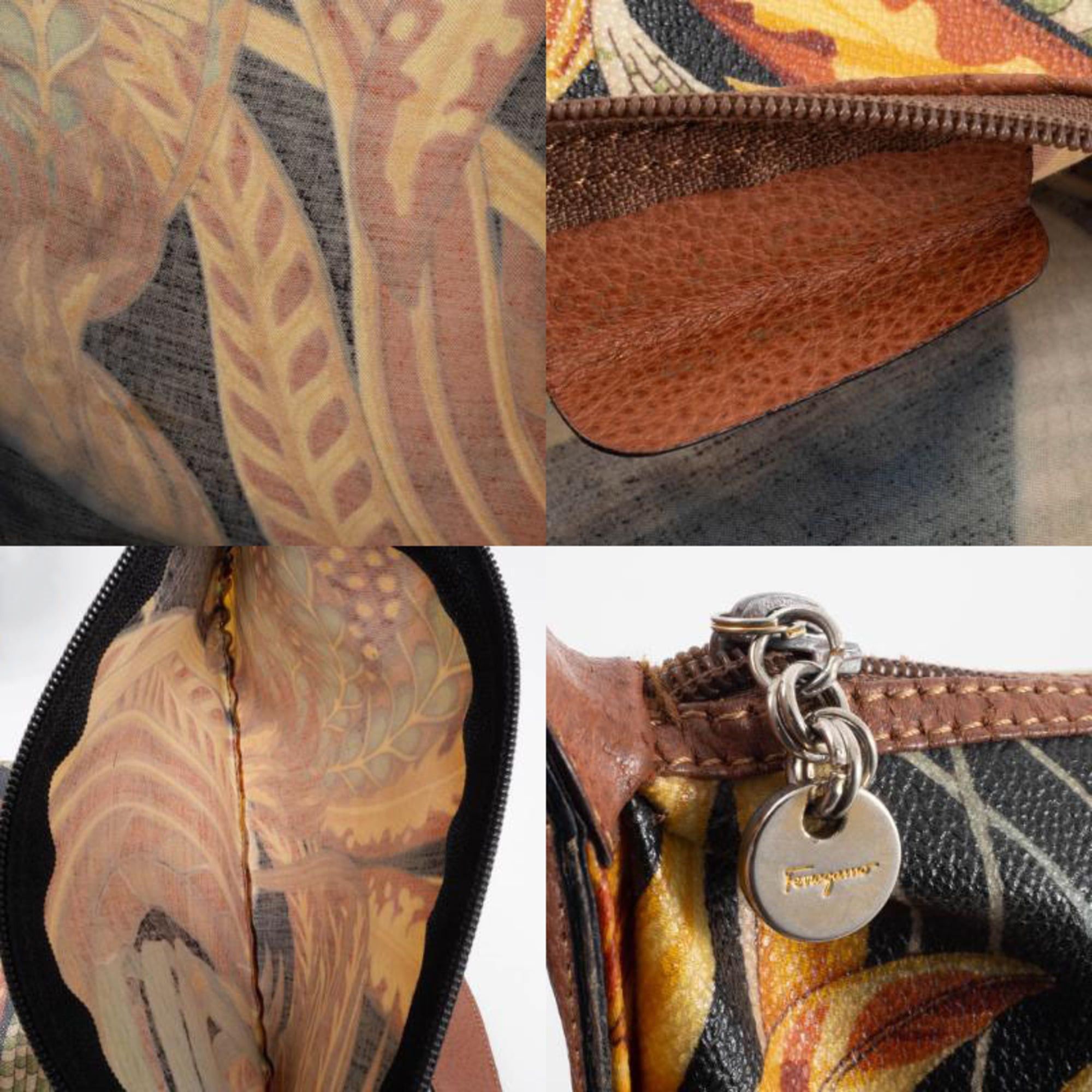 Salvatore Ferragamo Salvatore Ferragamo bag, shoulder botanical print, multicolor, A4 size compatible. Size ONE SIZE - 15 Thumbnail
