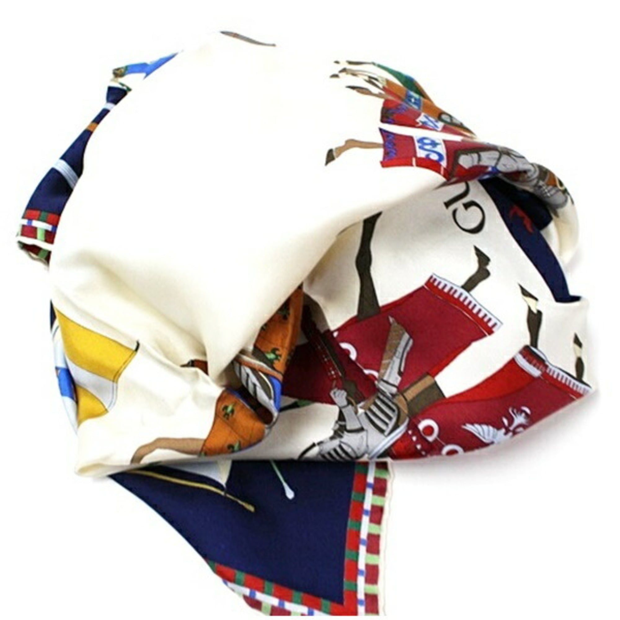 Gucci Gucci scarf/muffler, navy x white red, GUCCI, women's. Size ONE SIZE - 6 Thumbnail