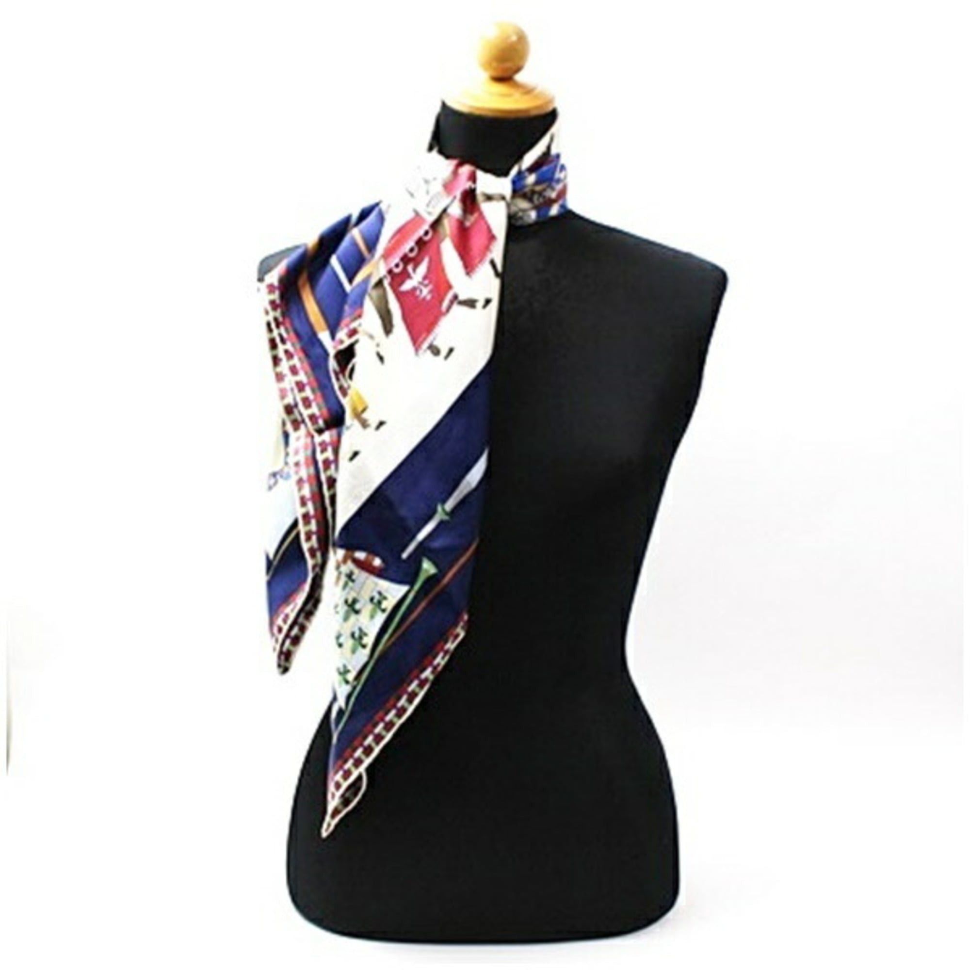 Gucci Gucci scarf/muffler, navy x white red, GUCCI, women's. Size ONE SIZE - 4 Thumbnail