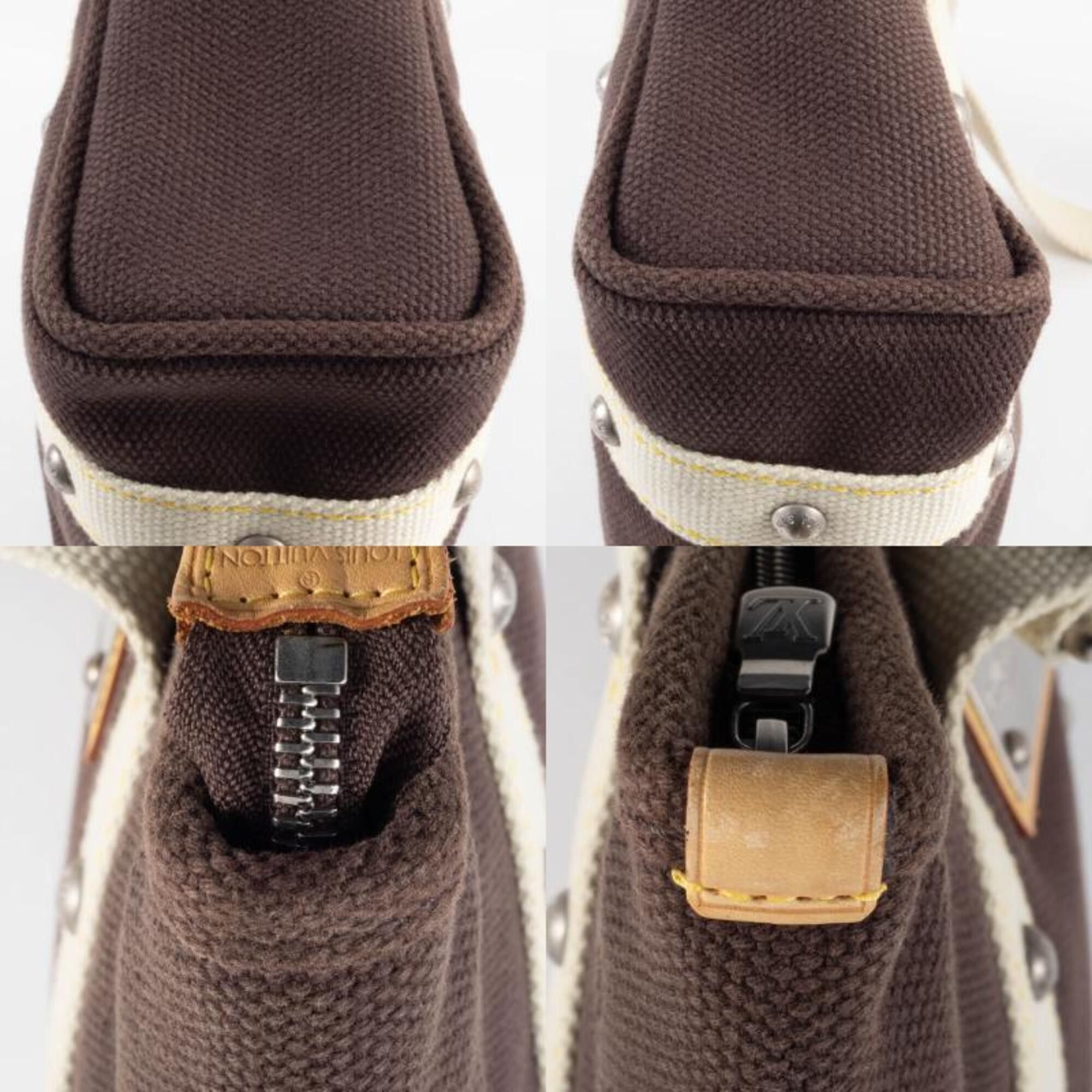 Louis Vuitton Louis Vuitton Bag Tote Cabas MM Antigua M80663 Canvas Mocha Cup 2005 Limited Edition Size ONE SIZE - 19 Thumbnail