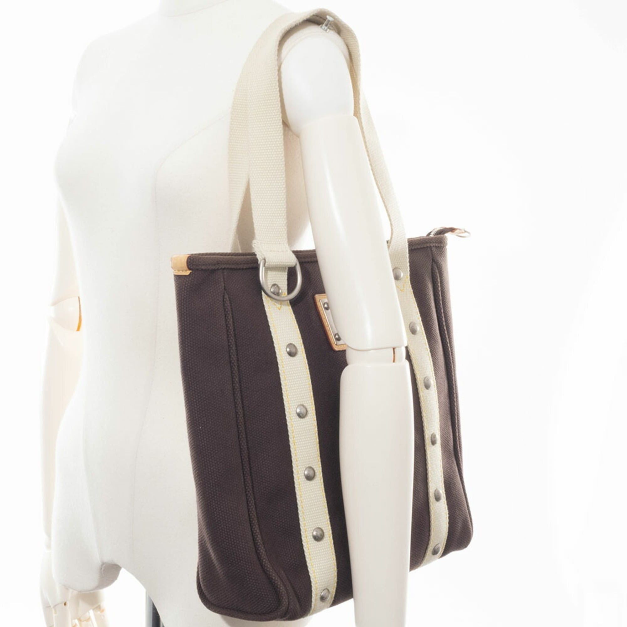 Louis Vuitton Louis Vuitton Bag Tote Cabas MM Antigua M80663 Canvas Mocha Cup 2005 Limited Edition Size ONE SIZE - 11 Thumbnail