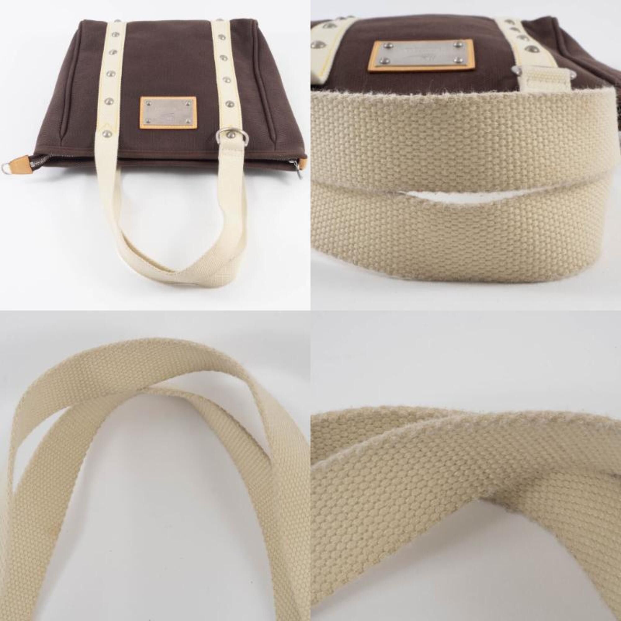 Louis Vuitton Louis Vuitton Bag Tote Cabas MM Antigua M80663 Canvas Mocha Cup 2005 Limited Edition Size ONE SIZE - 16 Thumbnail