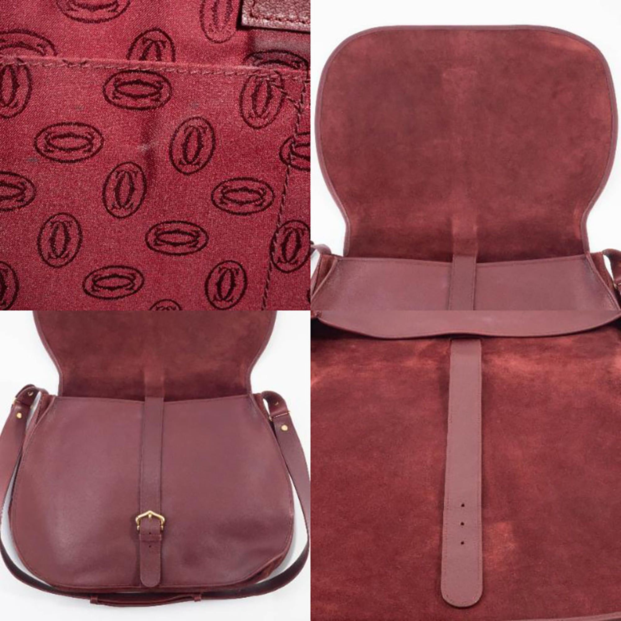 Cartier Cartier Must Line Shoulder Bag, Calfskin, Bordeaux Size ONE SIZE - 15 Thumbnail