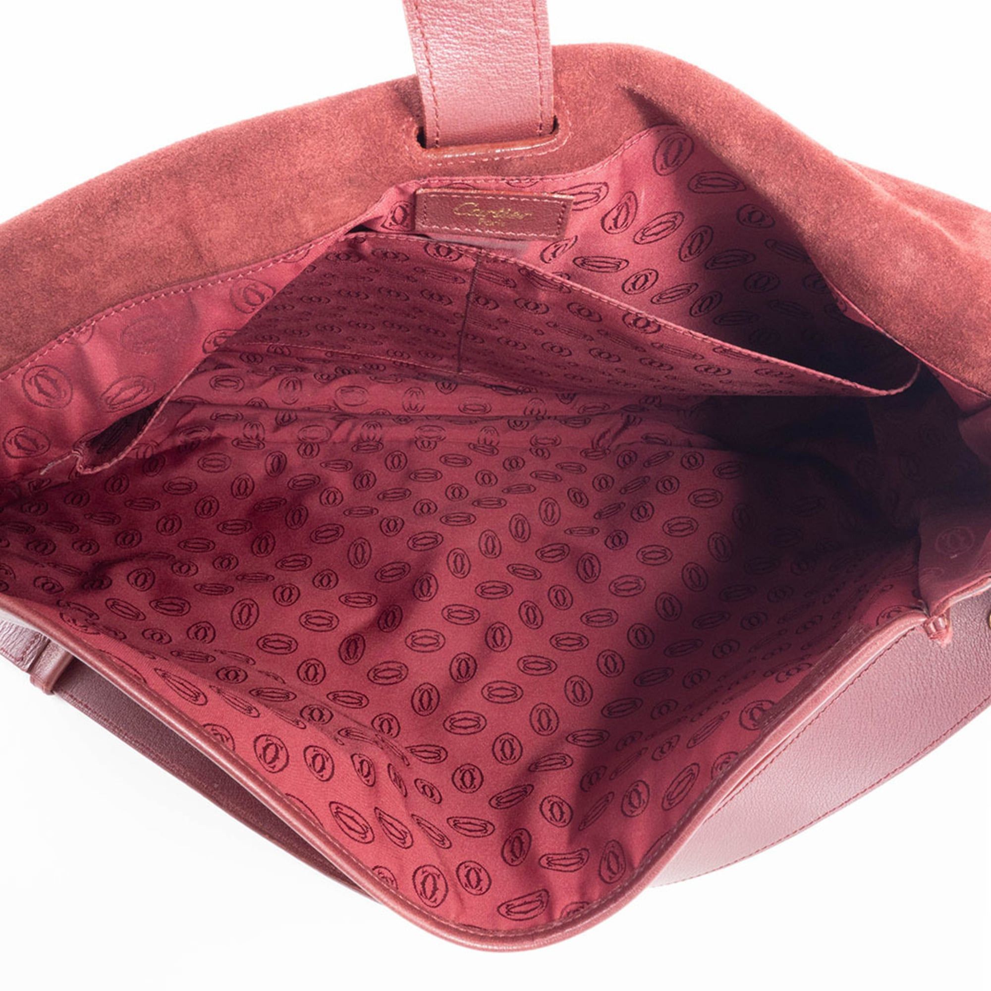 Cartier Cartier Must Line Shoulder Bag, Calfskin, Bordeaux Size ONE SIZE - 13 Thumbnail