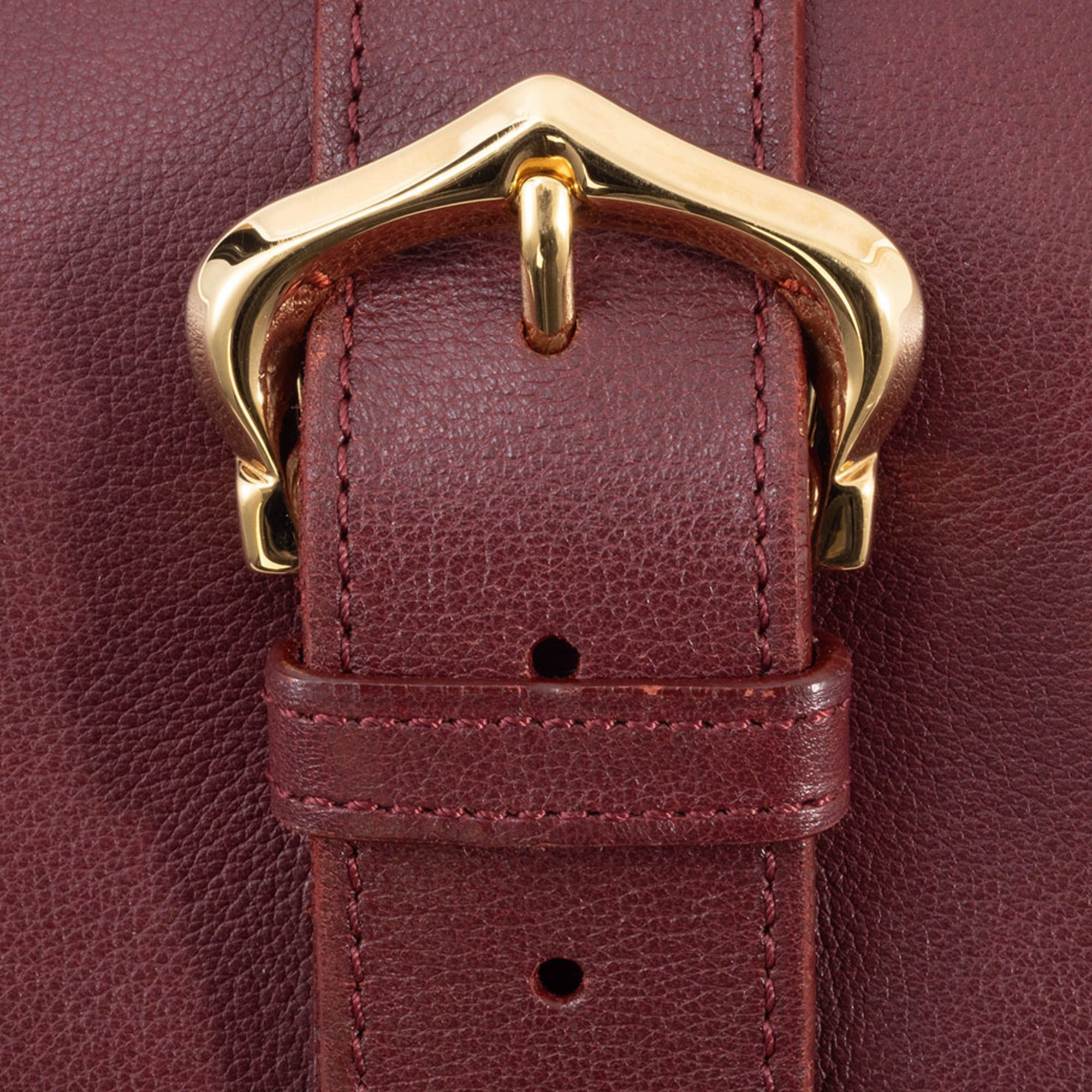 Cartier Cartier Must Line Shoulder Bag, Calfskin, Bordeaux Size ONE SIZE - 10 Thumbnail