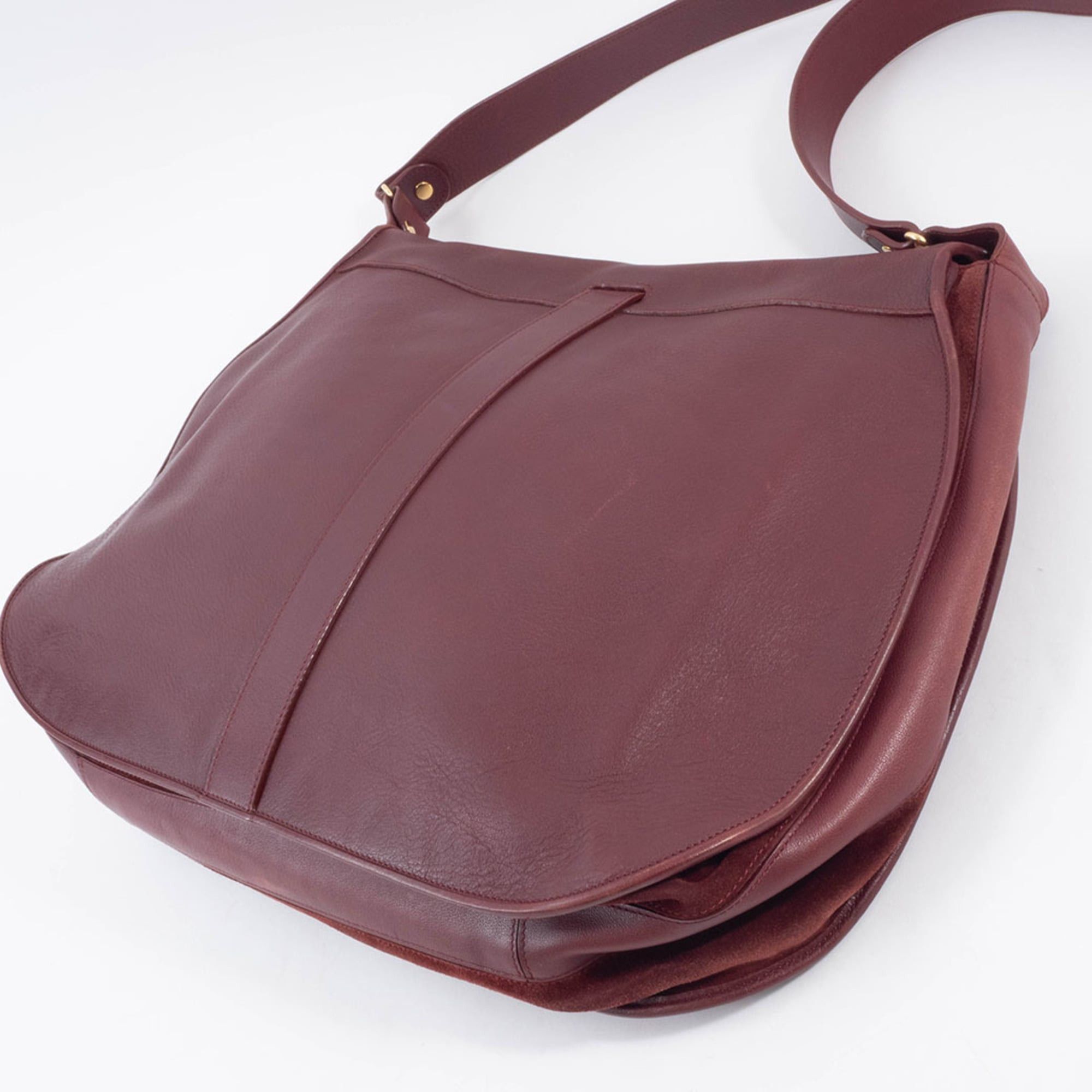 Cartier Cartier Must Line Shoulder Bag, Calfskin, Bordeaux Size ONE SIZE - 9 Thumbnail
