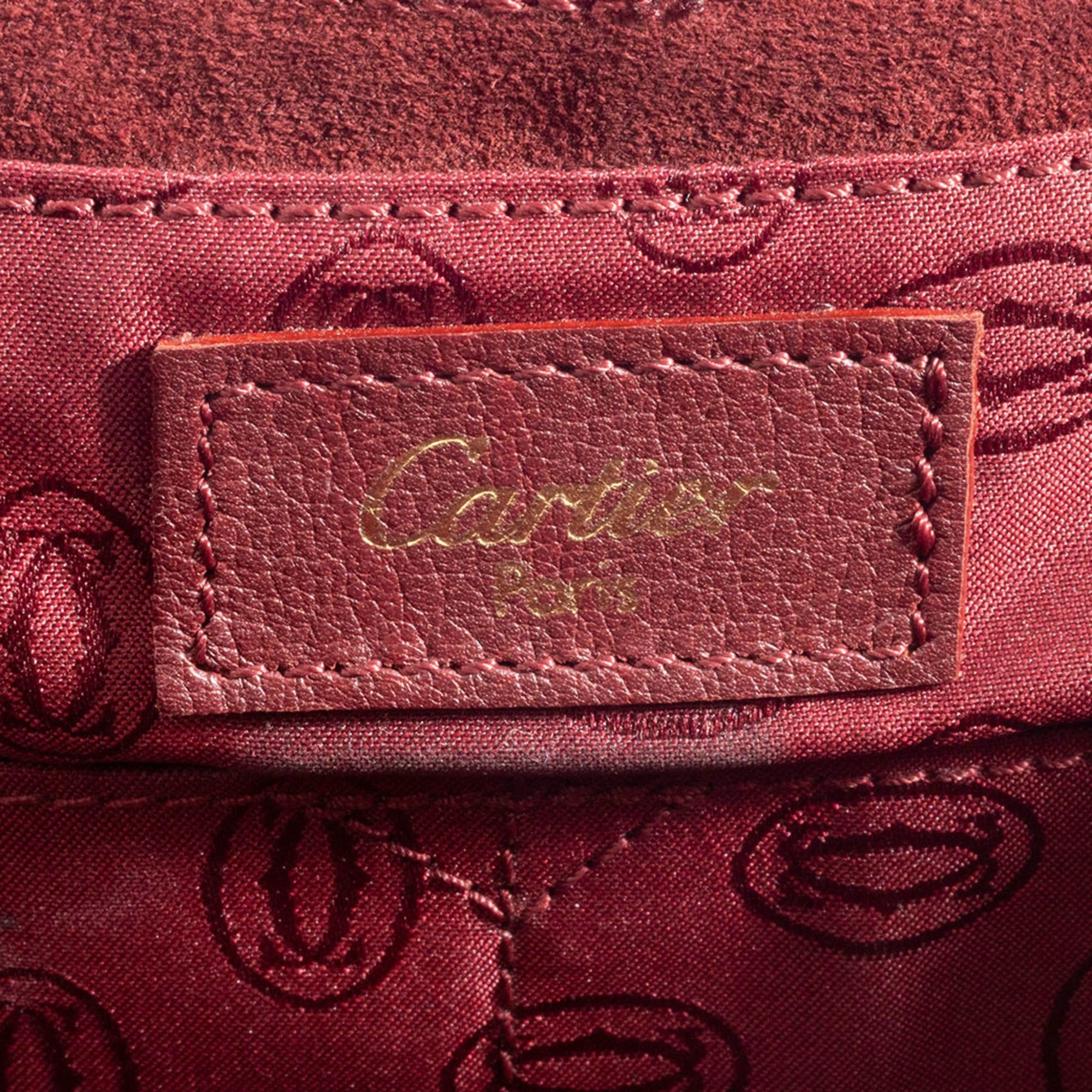 Cartier Cartier Must Line Shoulder Bag, Calfskin, Bordeaux Size ONE SIZE - 12 Thumbnail