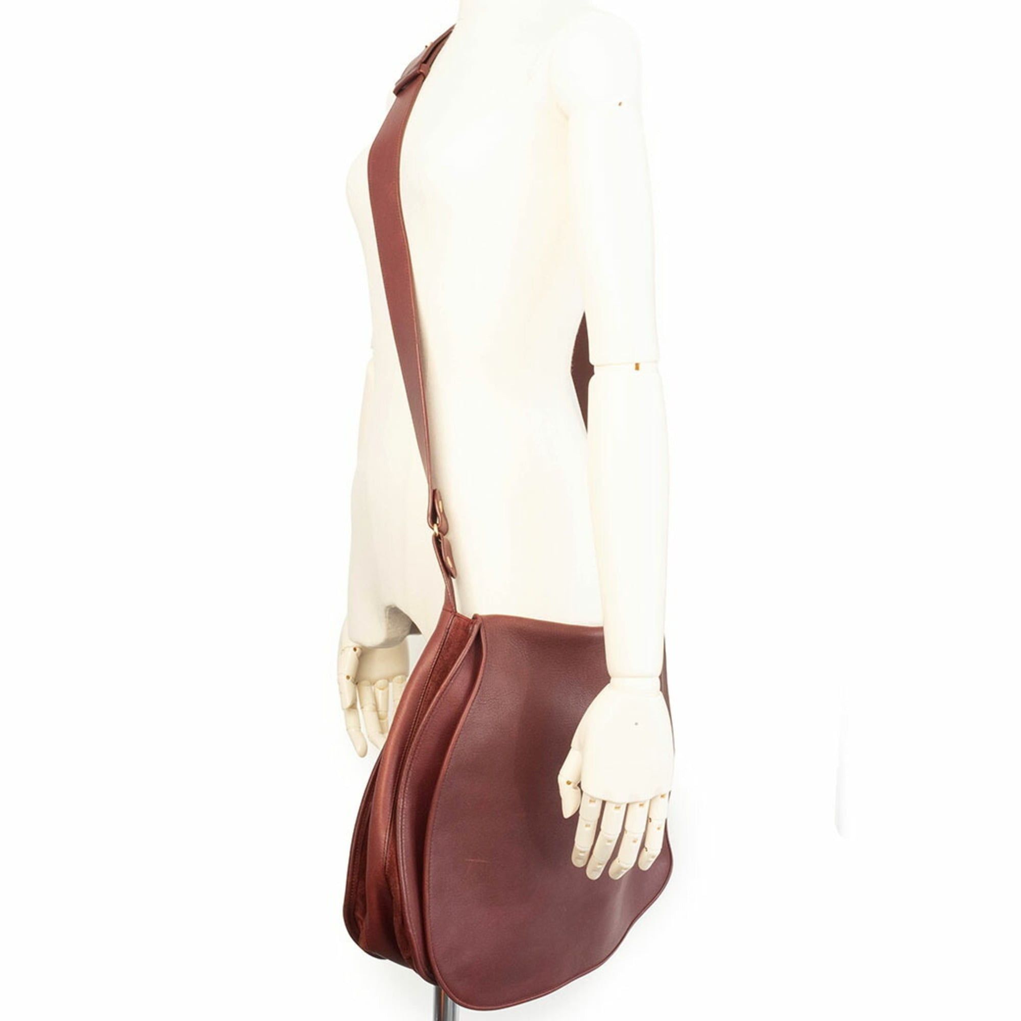 Cartier Cartier Must Line Shoulder Bag, Calfskin, Bordeaux Size ONE SIZE - 11 Thumbnail
