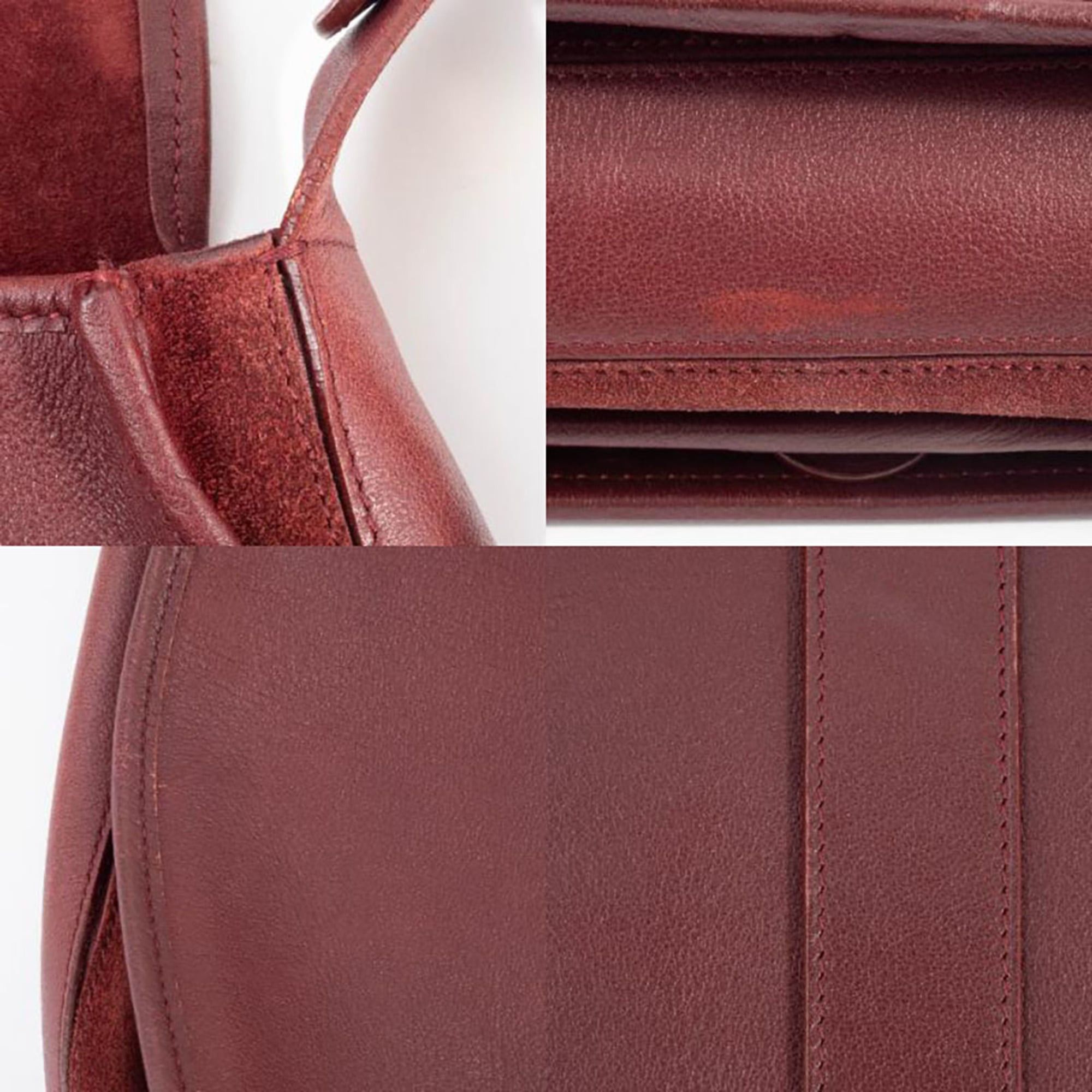 Cartier Cartier Must Line Shoulder Bag, Calfskin, Bordeaux Size ONE SIZE - 18 Thumbnail